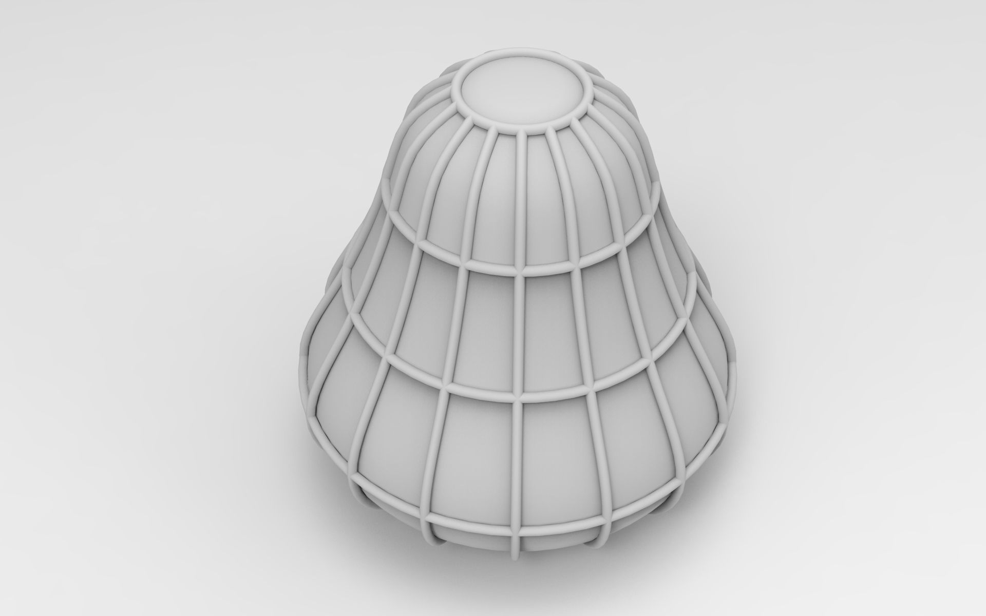 Hew Garden Lamp Low-poly 3D model_7