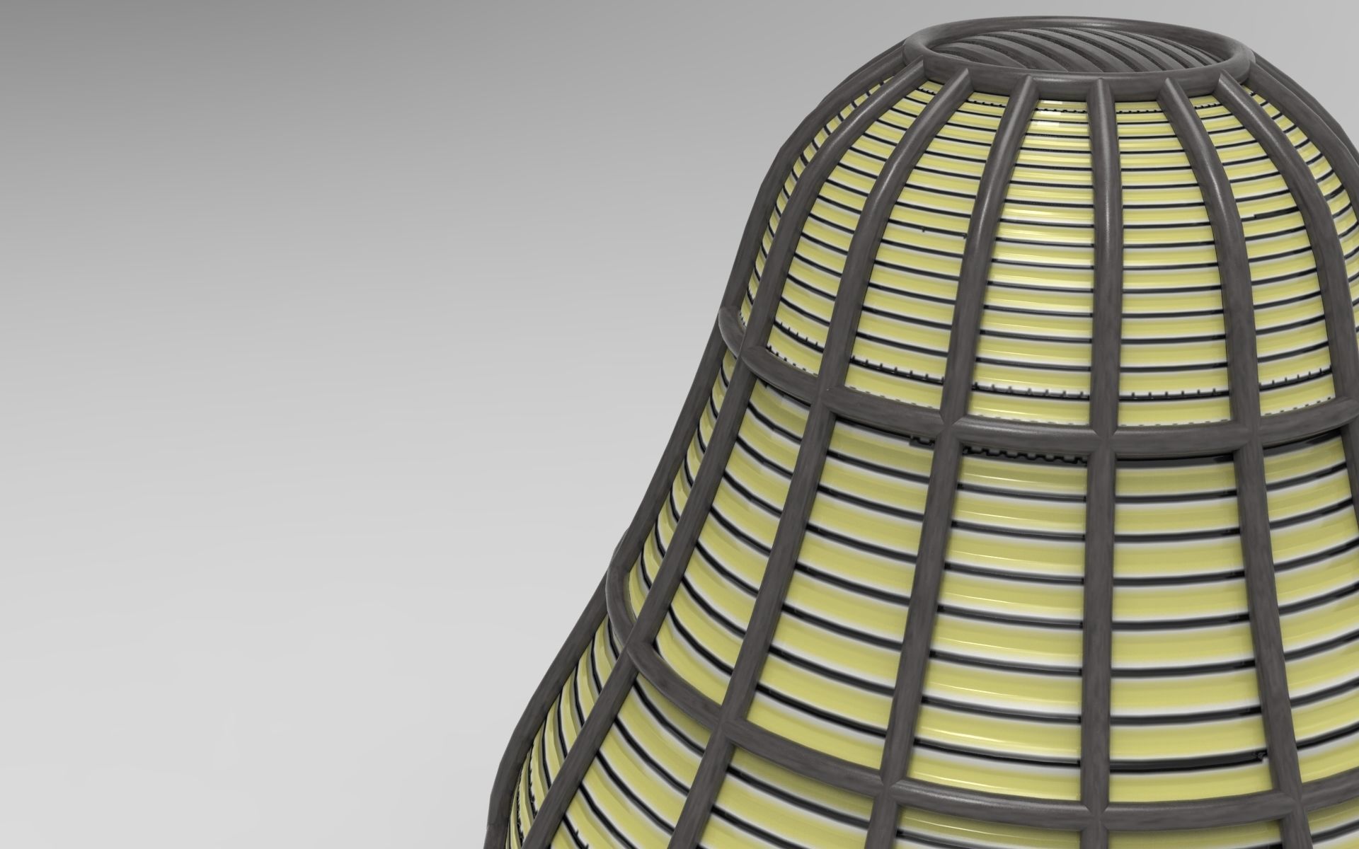 Hew Garden Lamp Low-poly 3D model_4