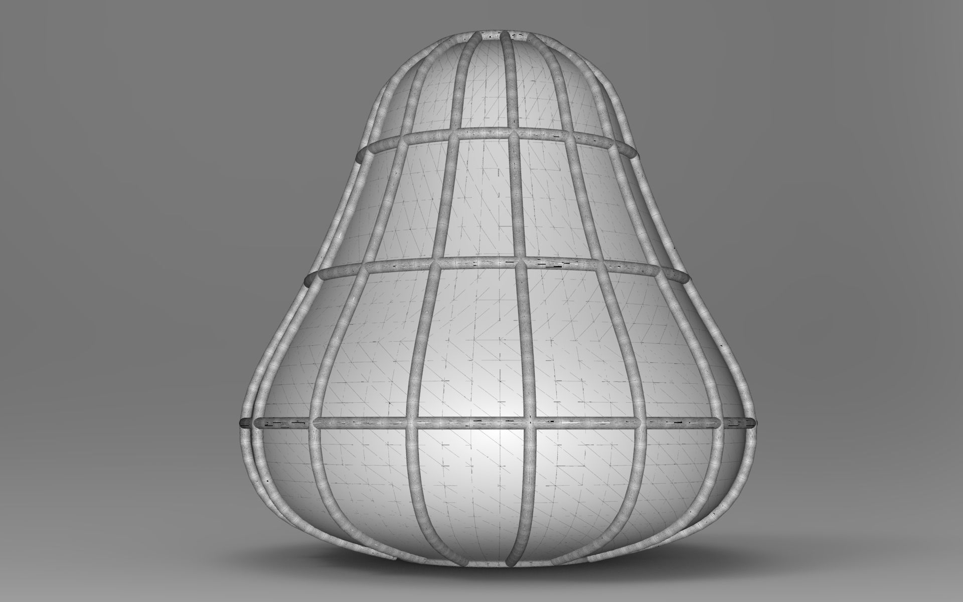 Hew Garden Lamp Low-poly 3D model_6