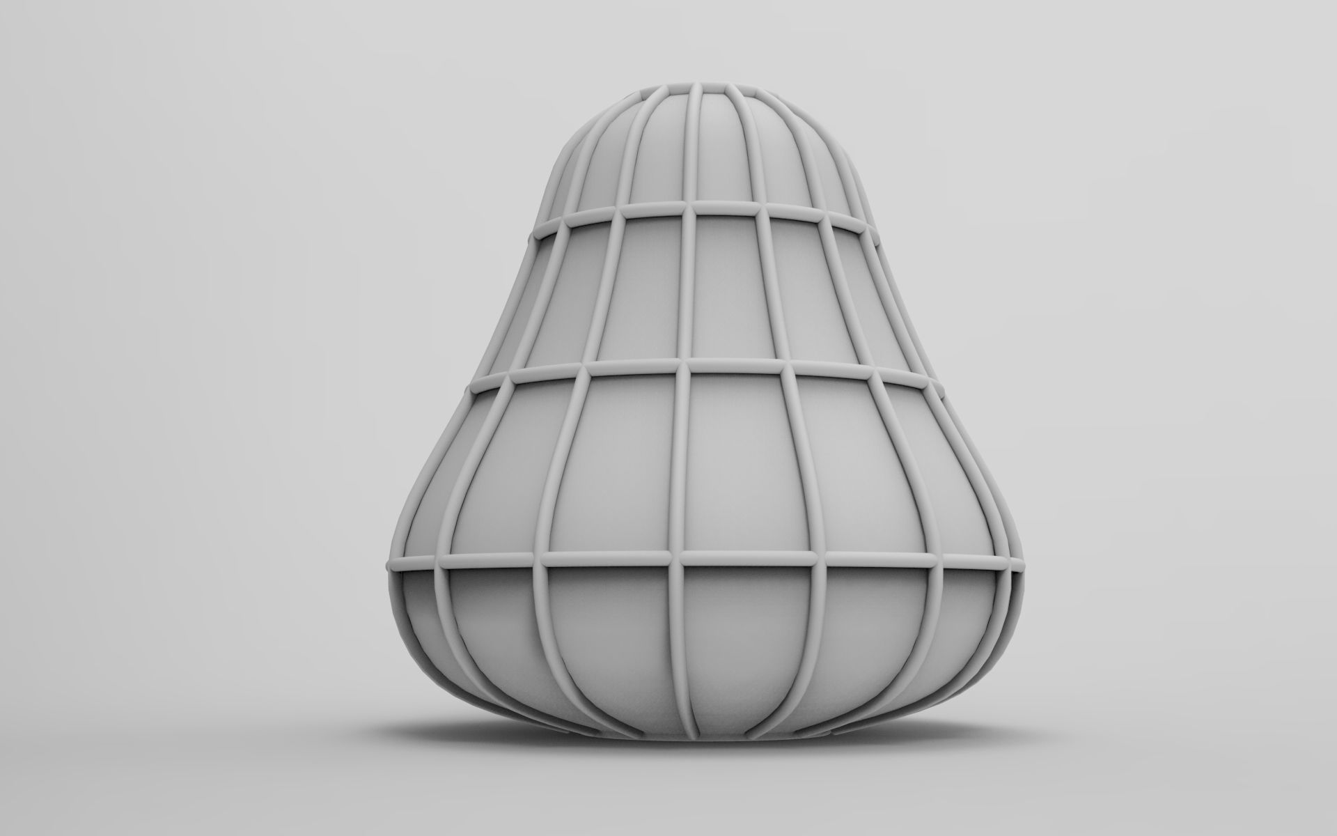 Hew Garden Lamp Low-poly 3D model_8