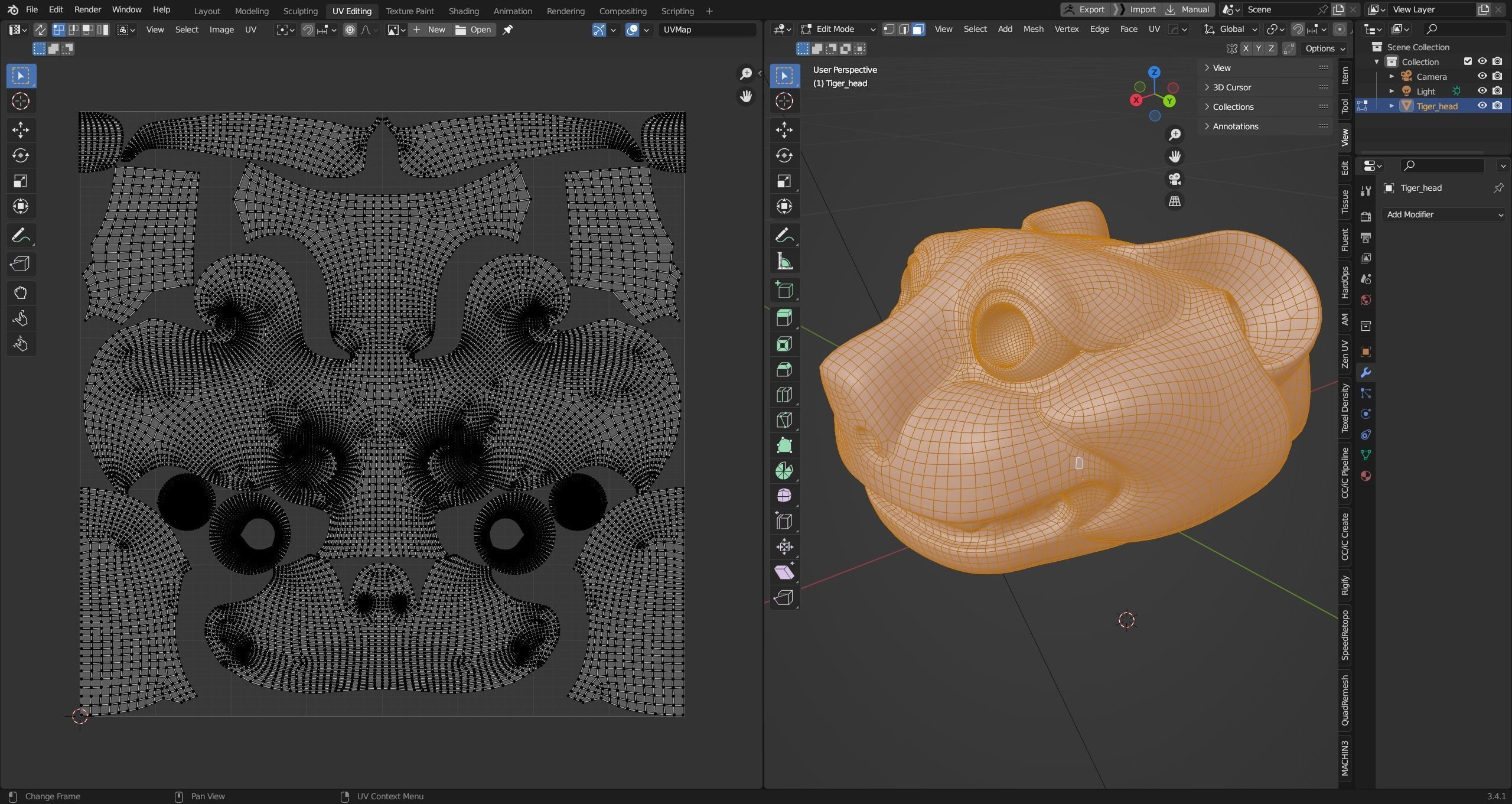 PBR Material Silver and Bronze Tigers 3D model_12