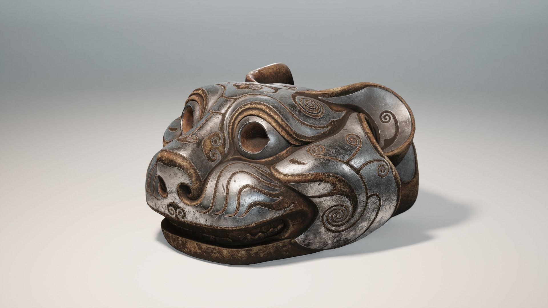 PBR Material Silver and Bronze Tigers 3D model_23