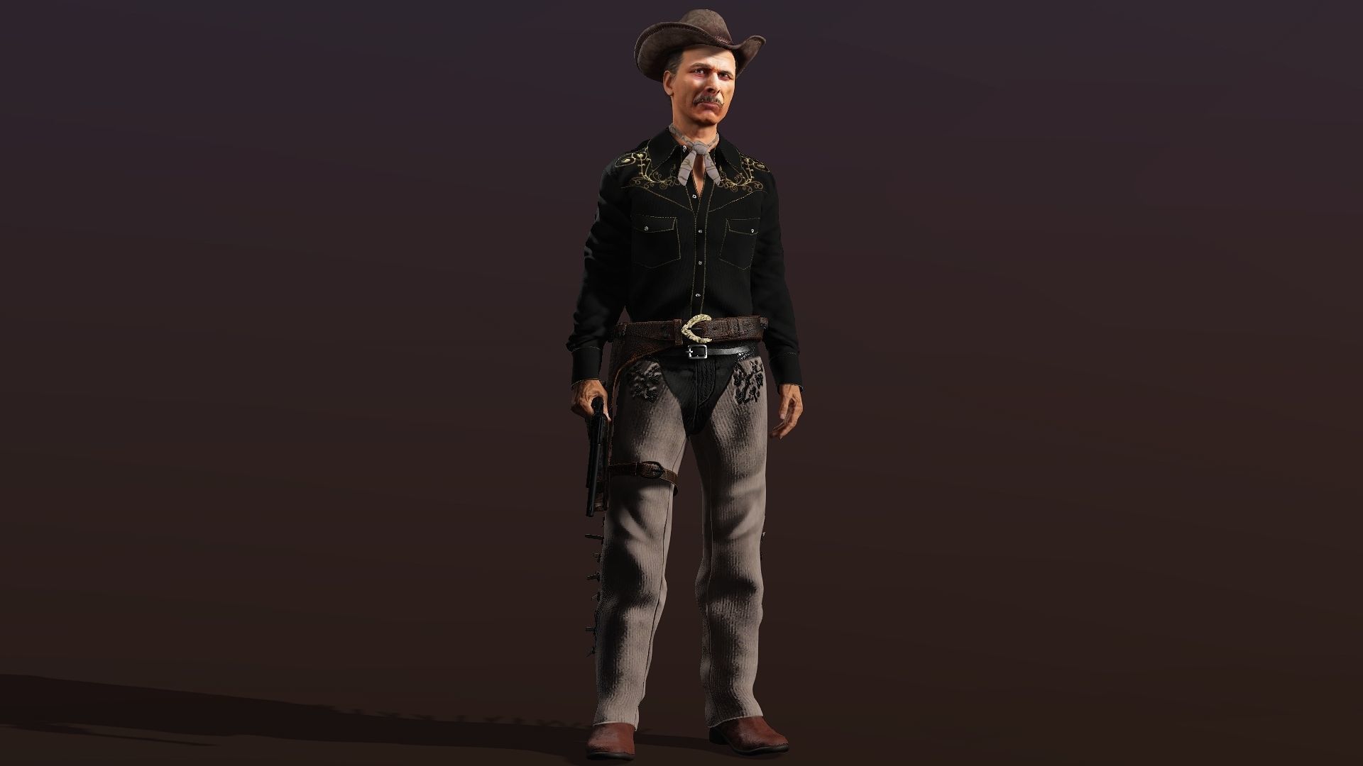 CowBoy  High quality character full Rigged and Animated 3D model_6