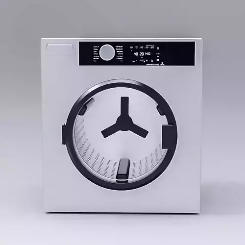 Realistic Washing Machine 3D Model 