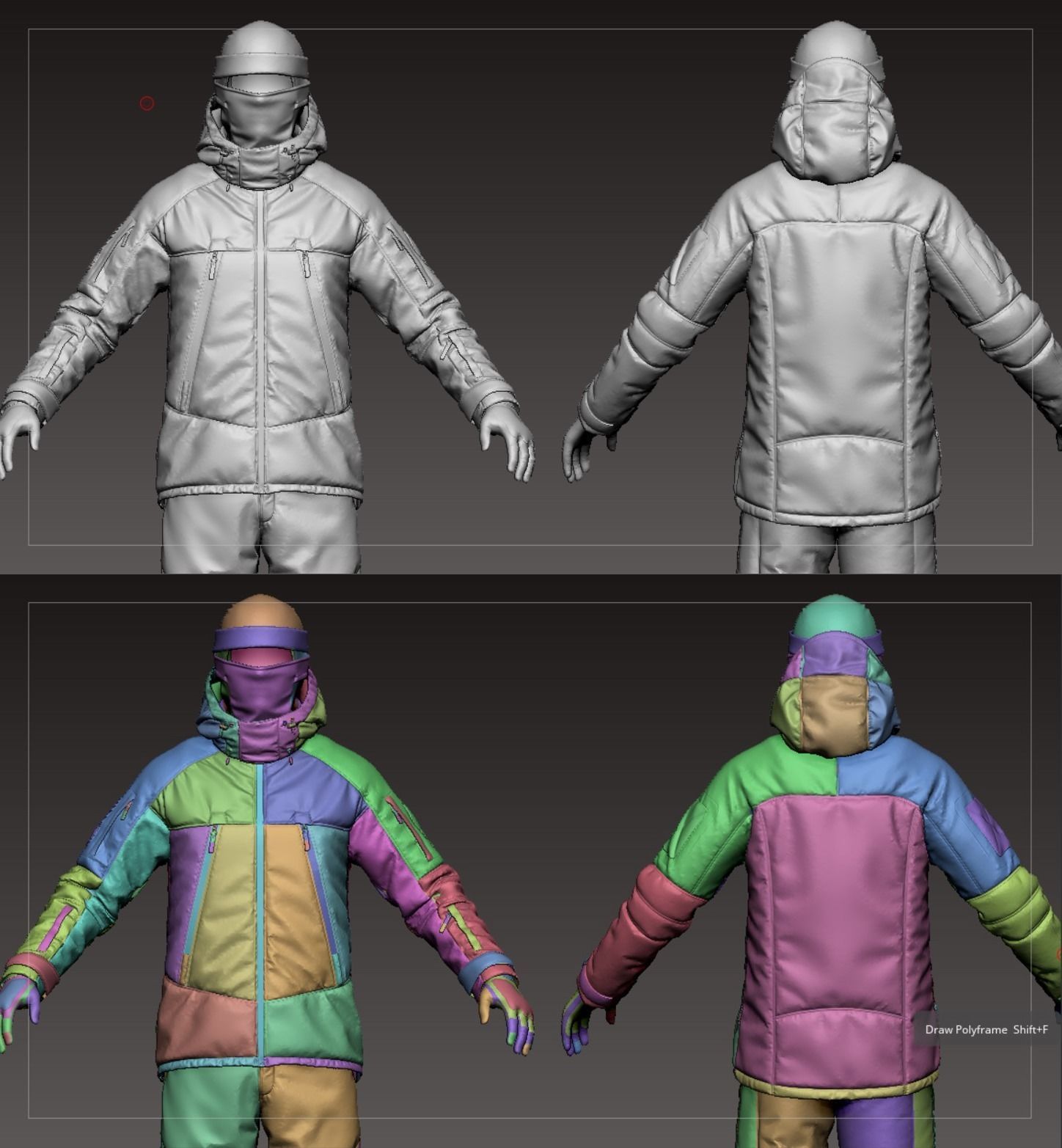 Military Uniform Set 3D model_18