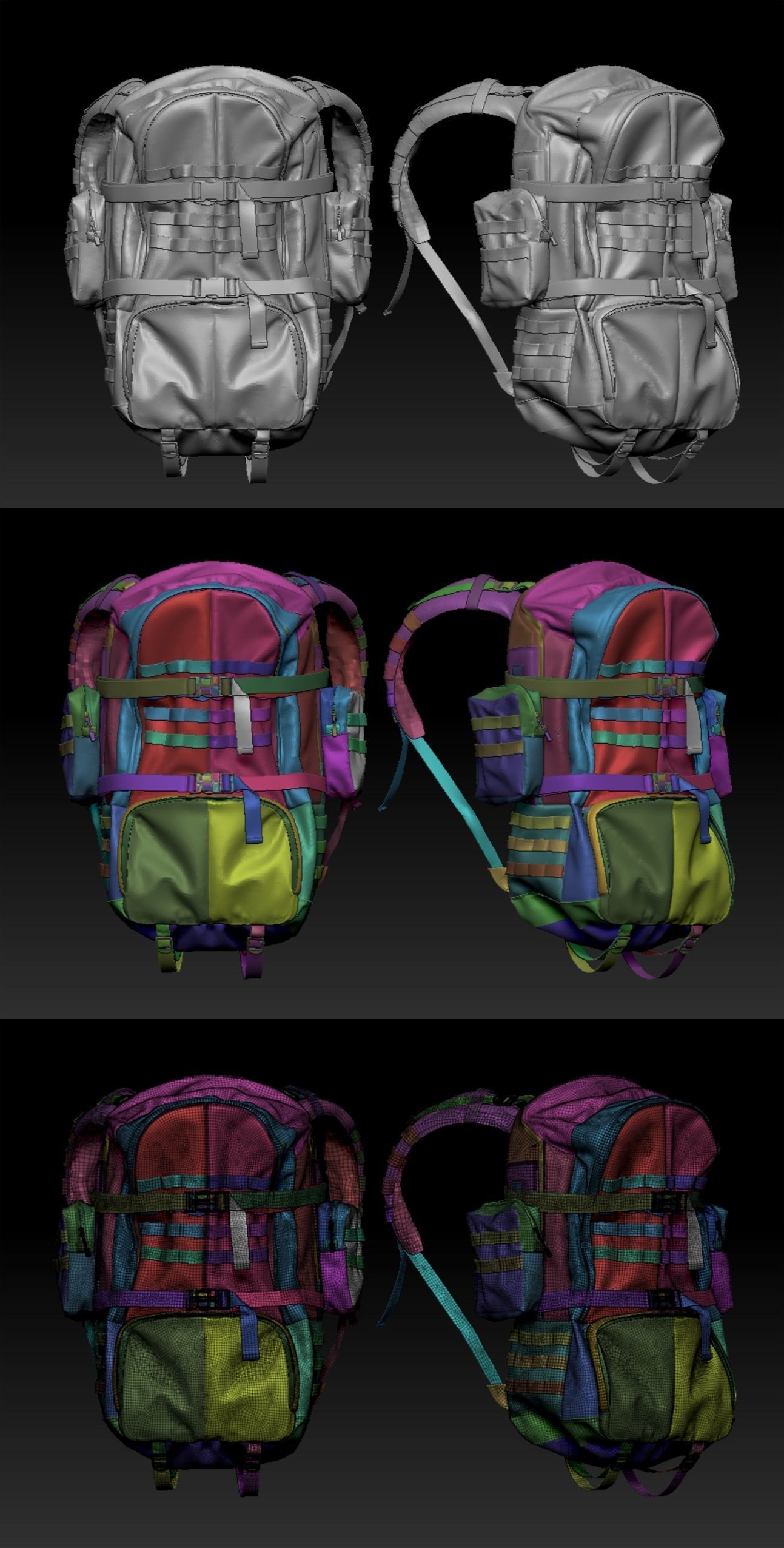 Military Uniform Set 3D model_23