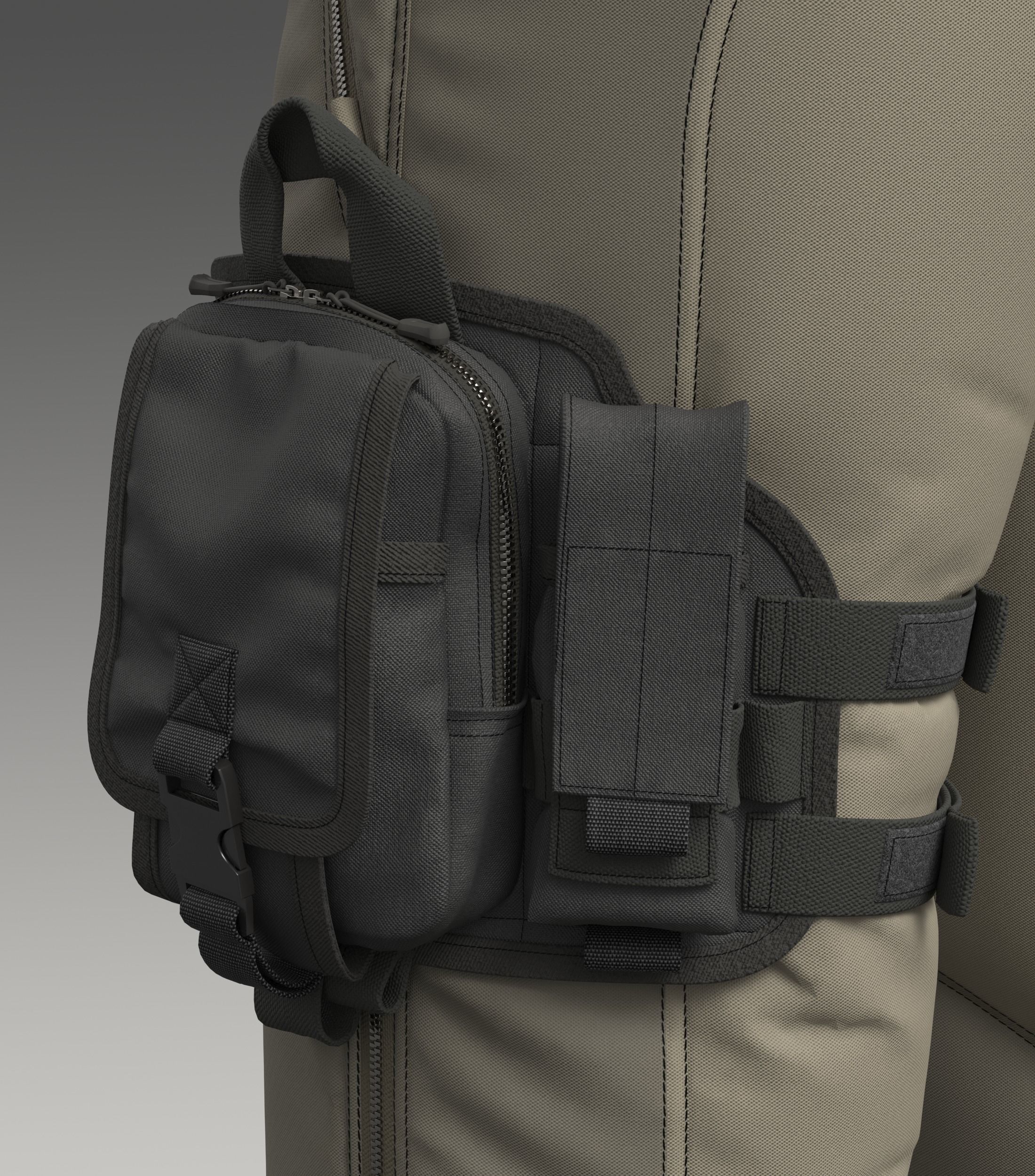 Military Uniform Set 3D model_17