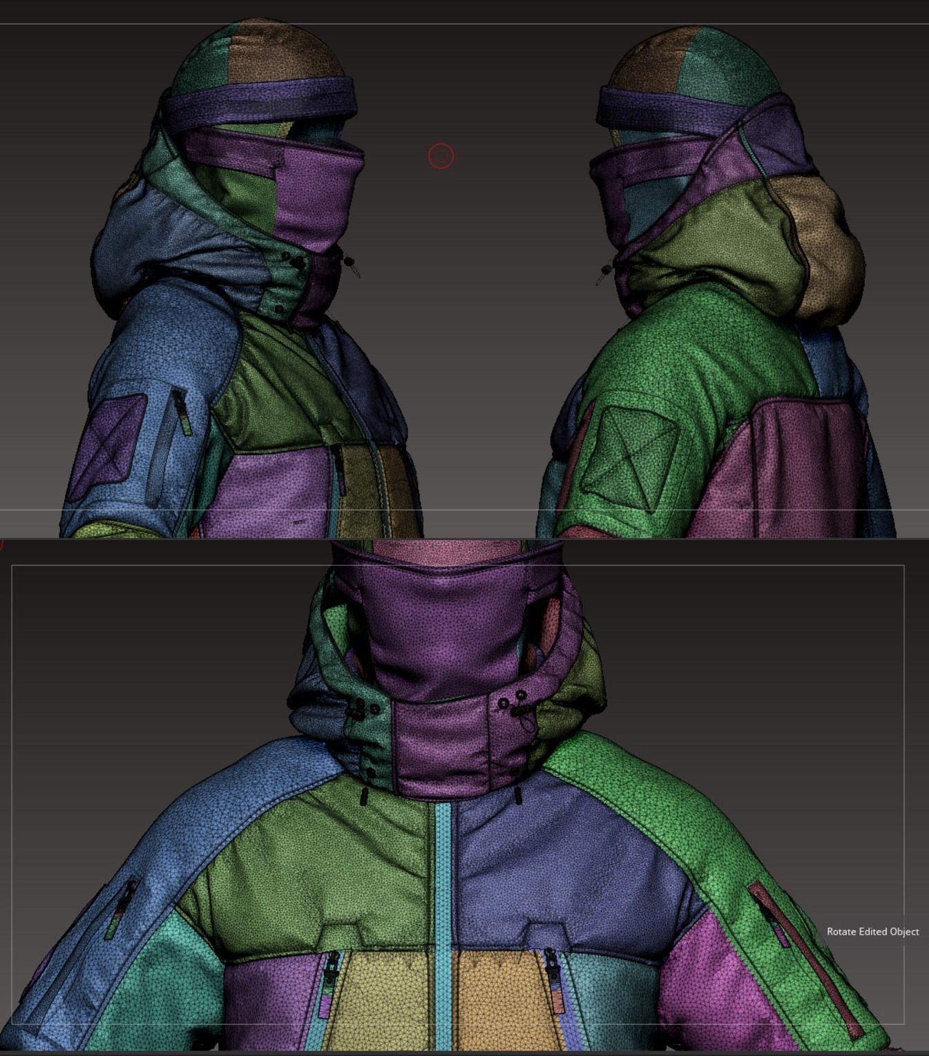 Military Uniform Set 3D model_20