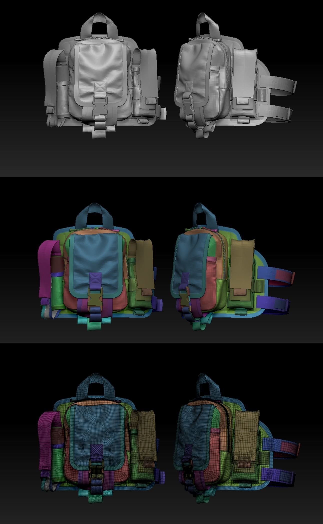 Military Uniform Set 3D model_22