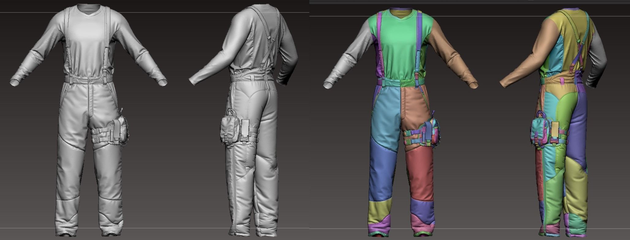 Military Uniform Set 3D model_19