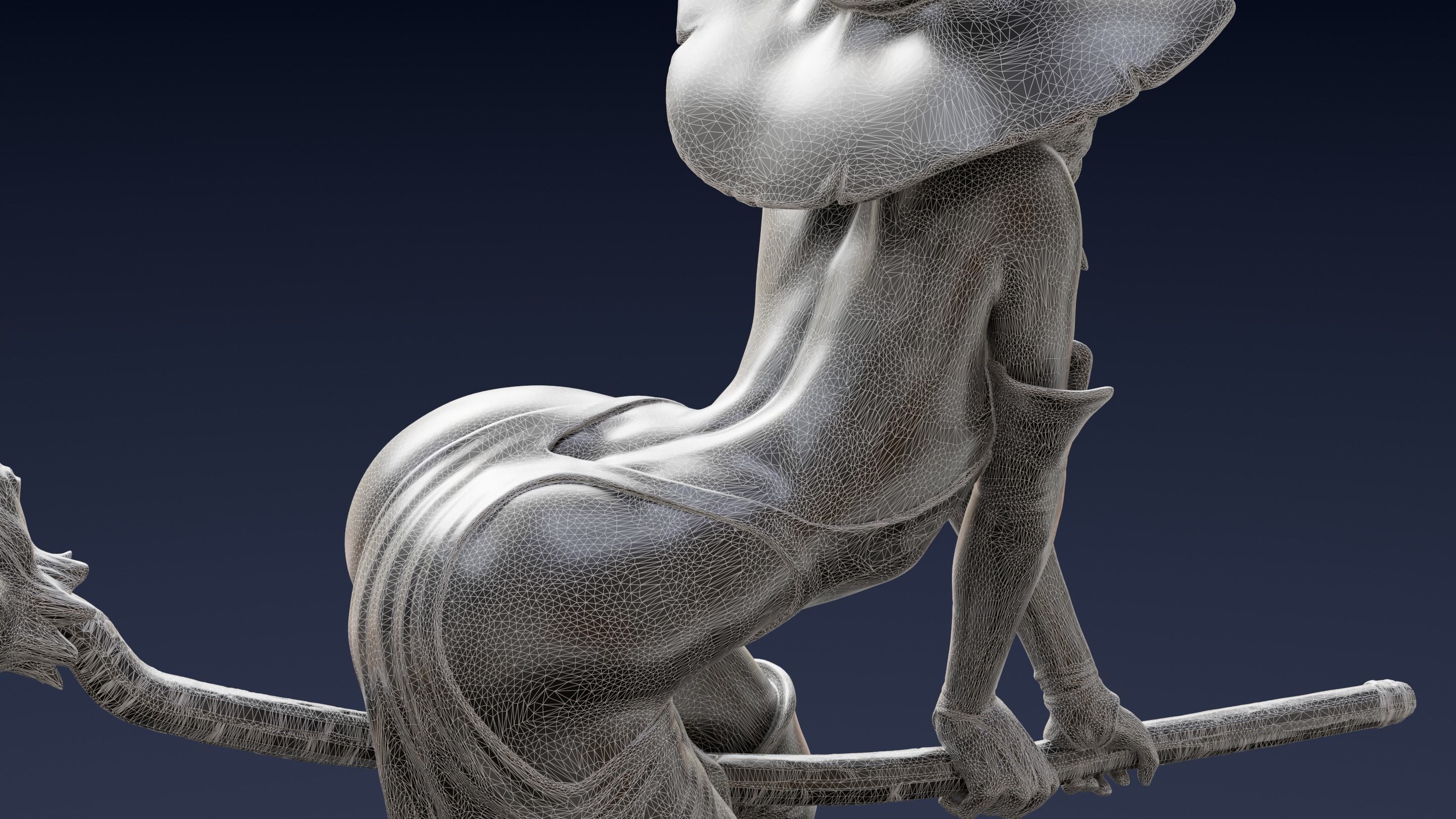 Witch 3D print model_11