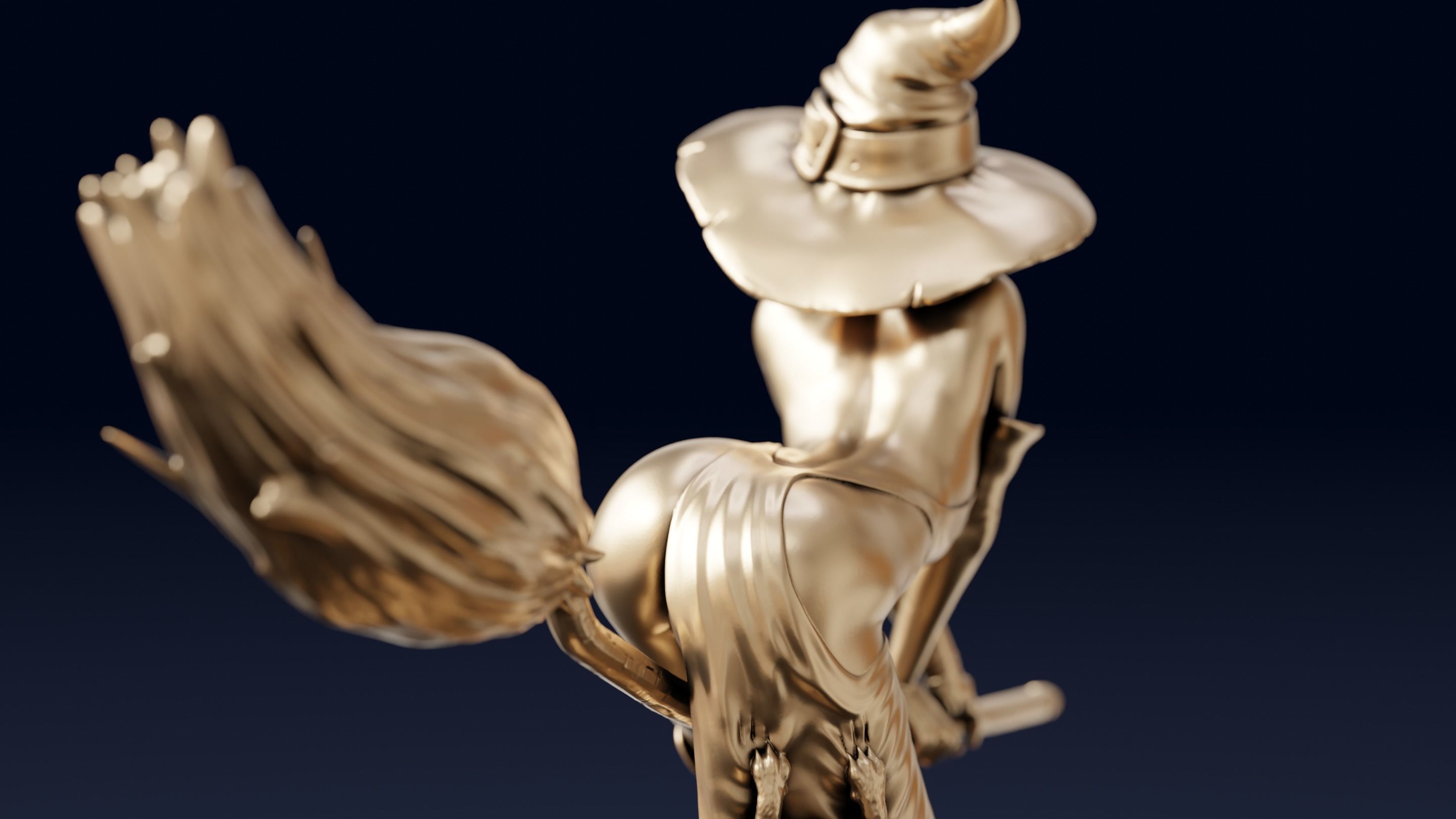 Witch 3D print model_9