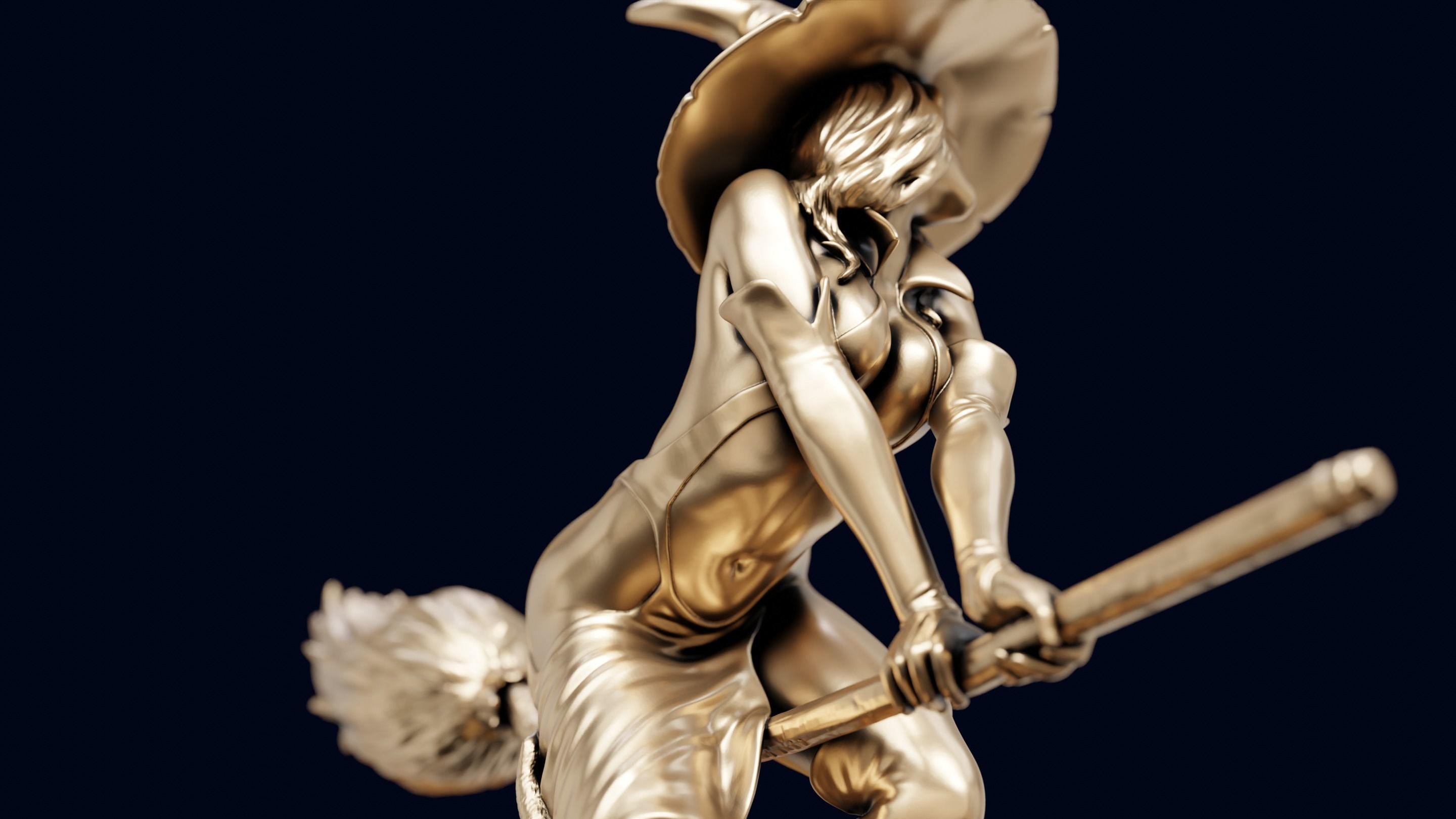 Witch 3D print model_6