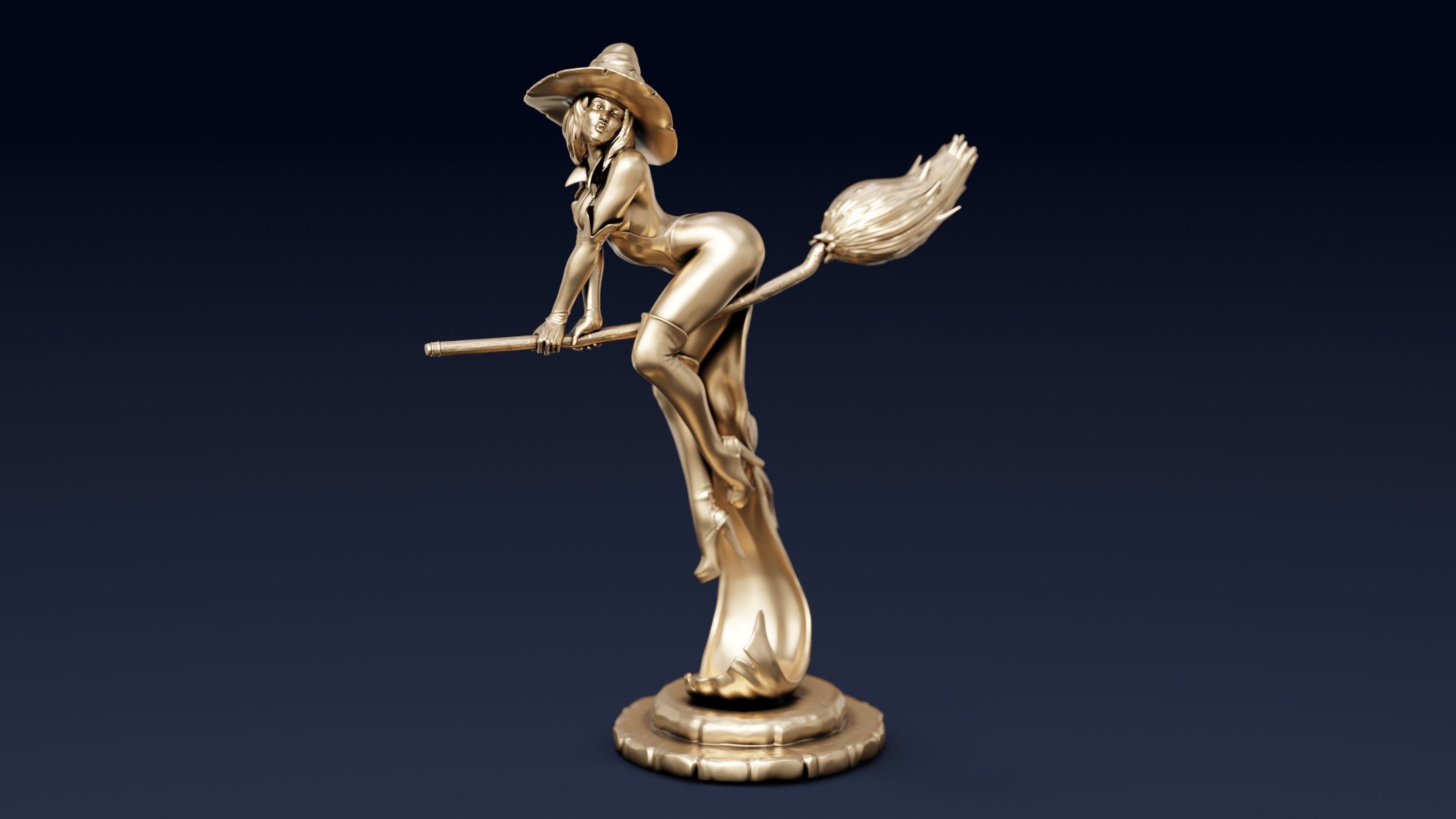 Witch 3D print model_1