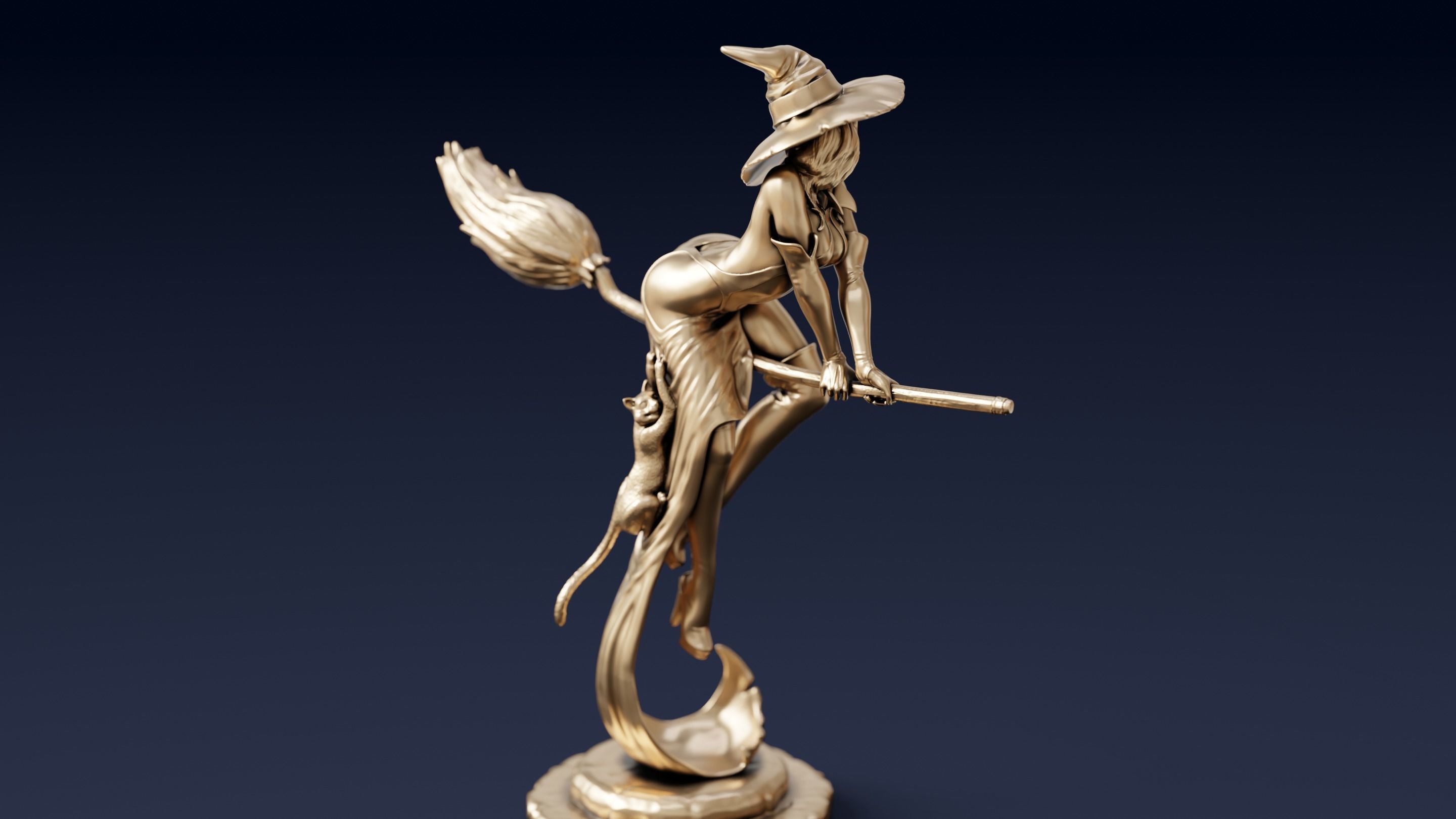 Witch 3D print model_2