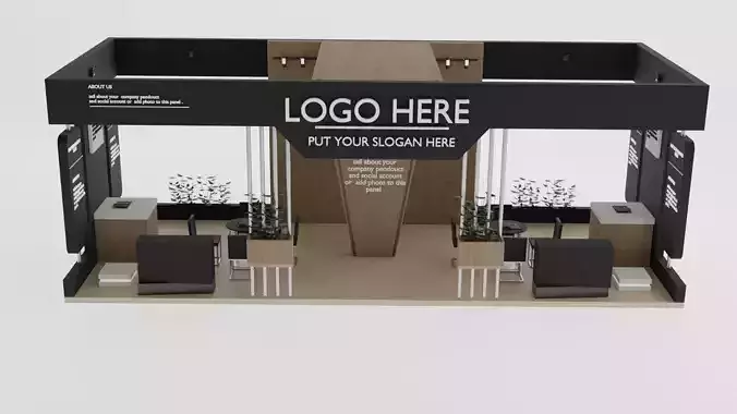 ultimate exhibition display stand event 3d model