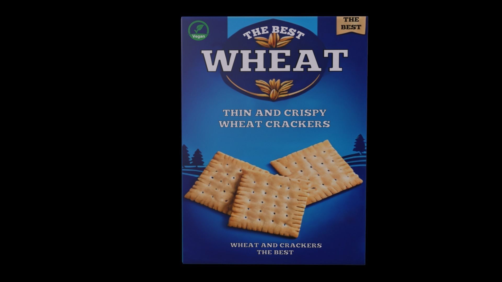 Wheat and semolina-Wheat Crackers-GAME READY PBR Low-poly 3D model_3