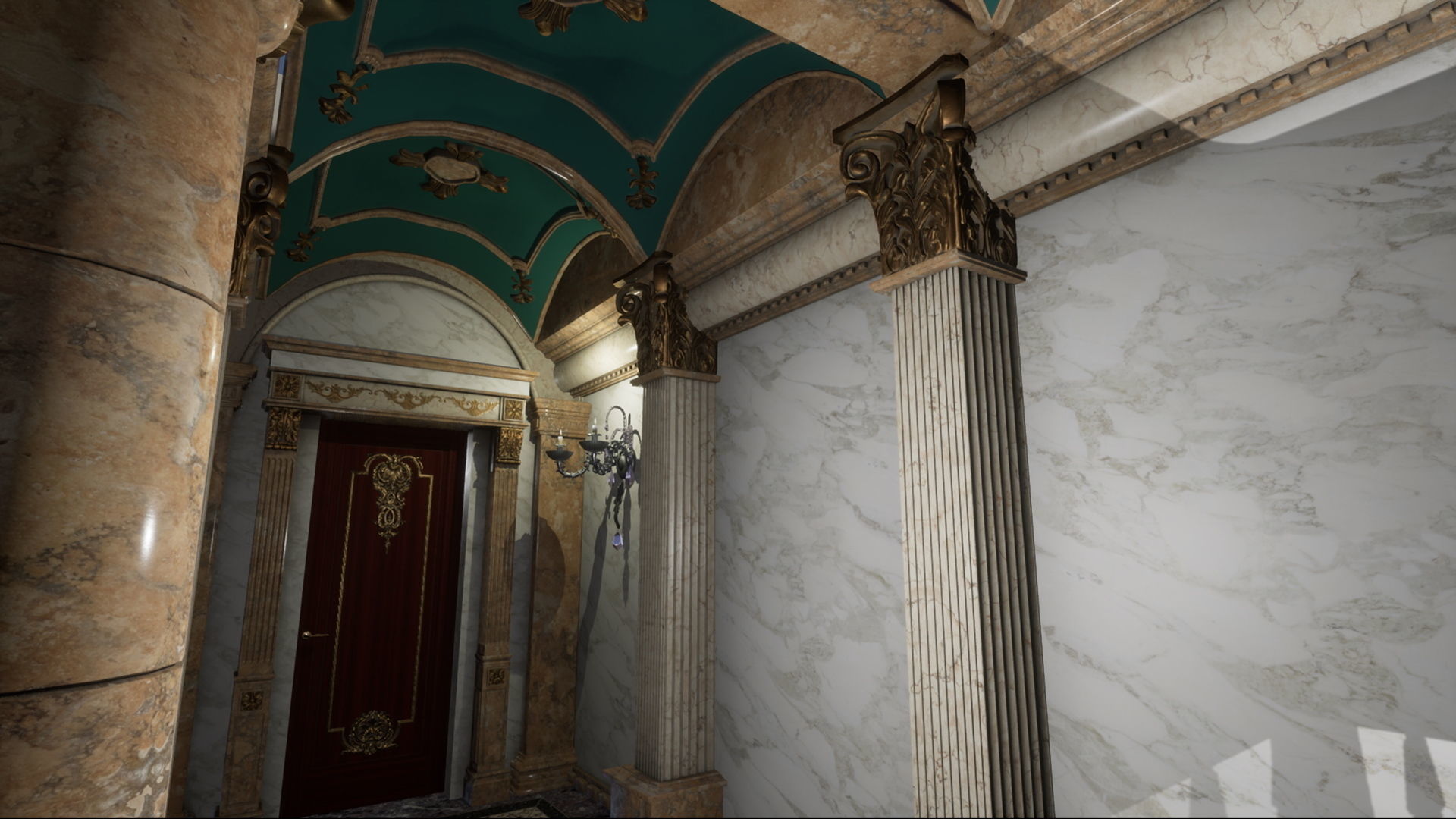 Luxury Classic Hall Unreal 5 project Low-poly 3D model_2