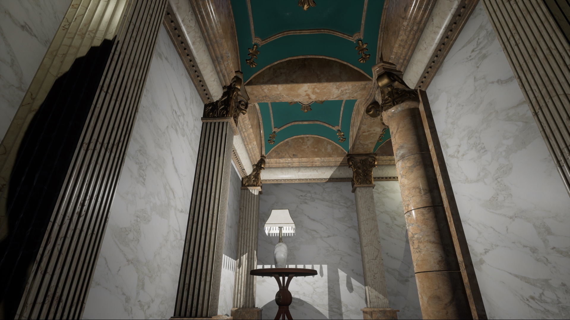 Luxury Classic Hall Unreal 5 project Low-poly 3D model_1