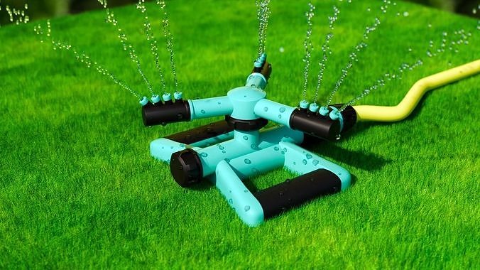 Spinning Garden Water Sprinkler 3D model