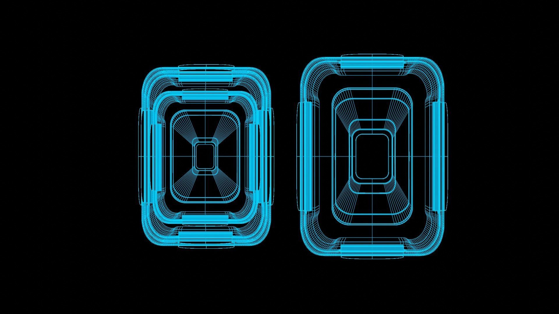 Food Storage Container Low-poly 3D model_6