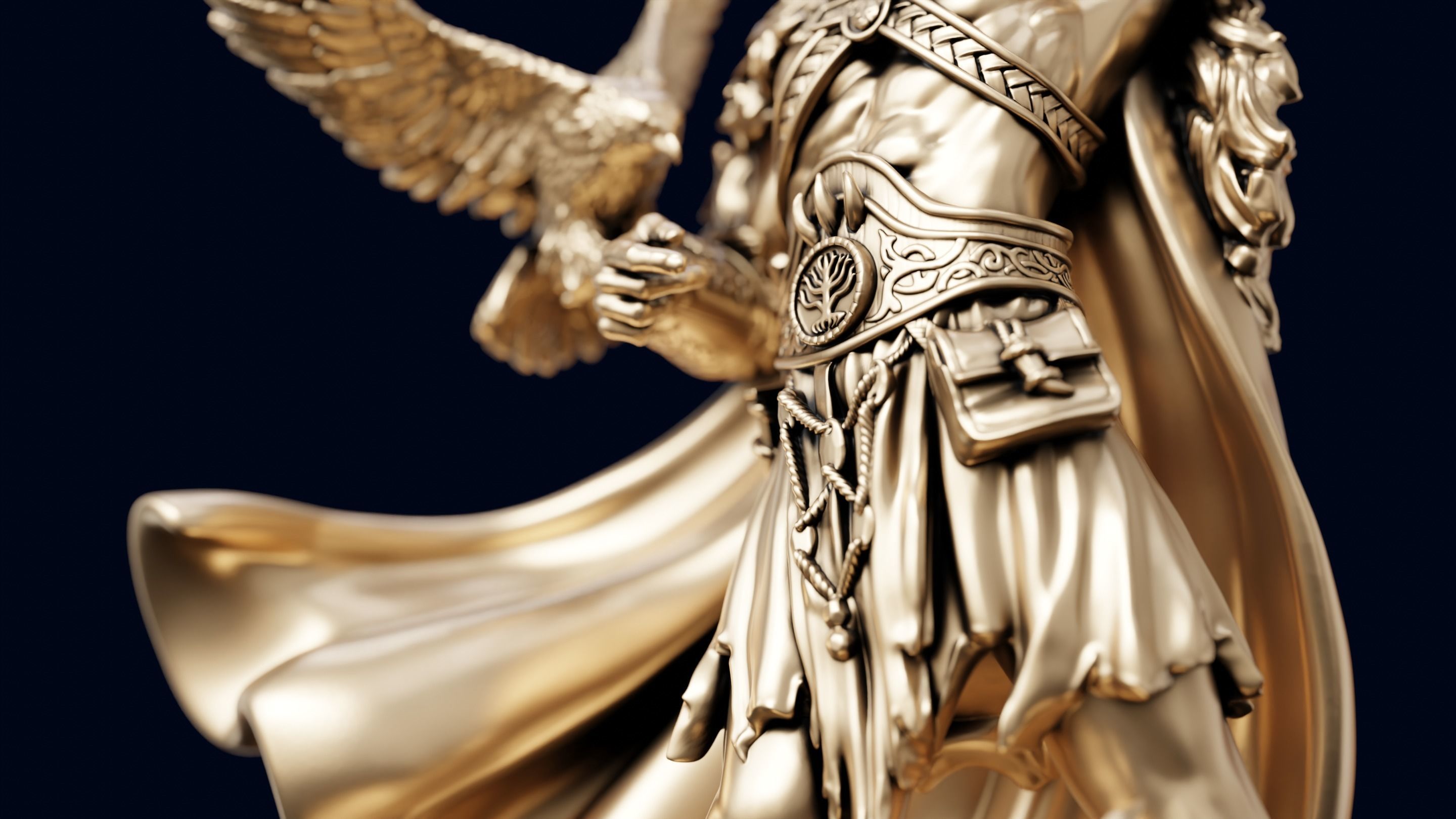 Ancient Scandinavian God 3D print model_5