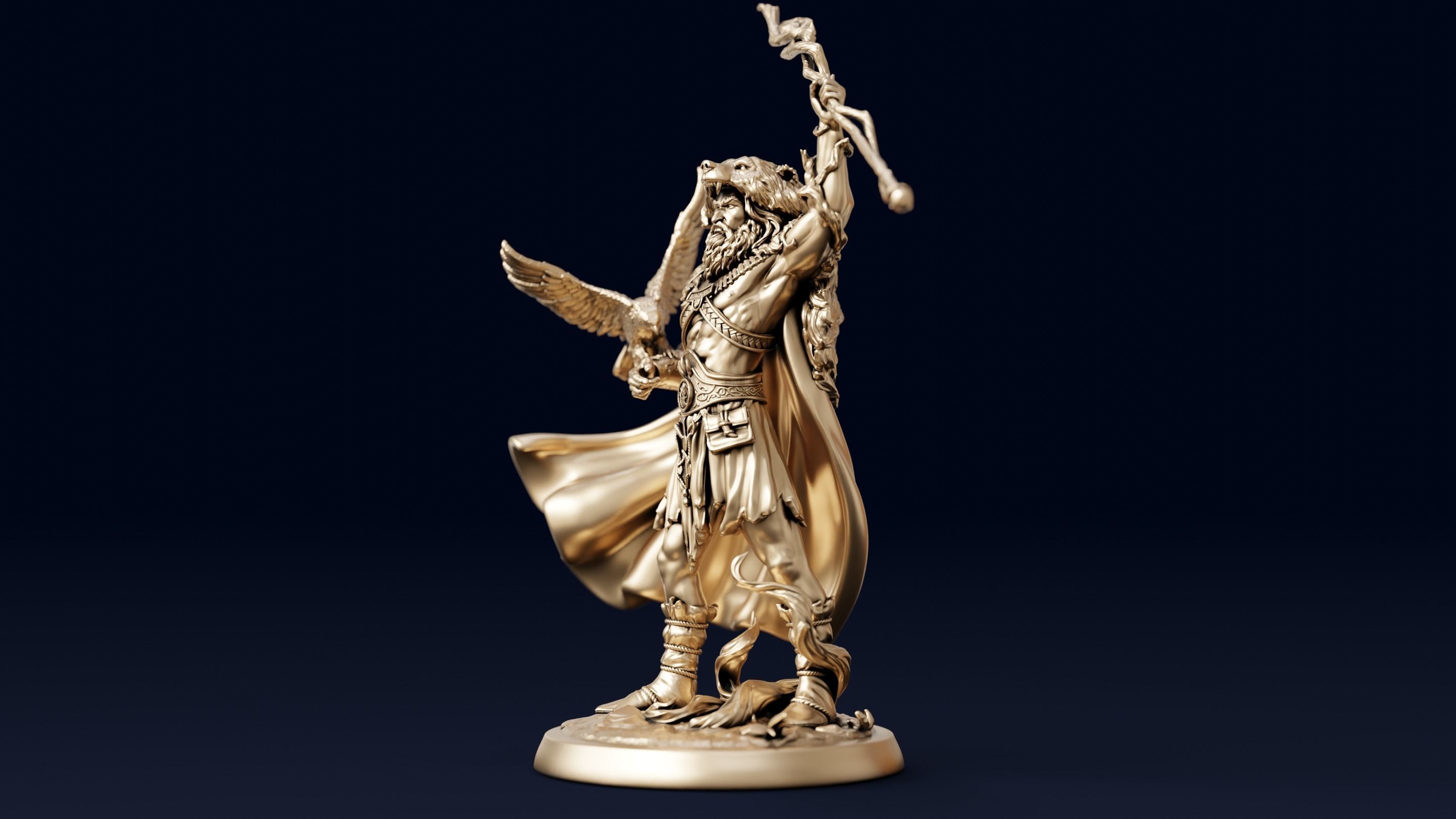 Ancient Scandinavian God 3D print model_3