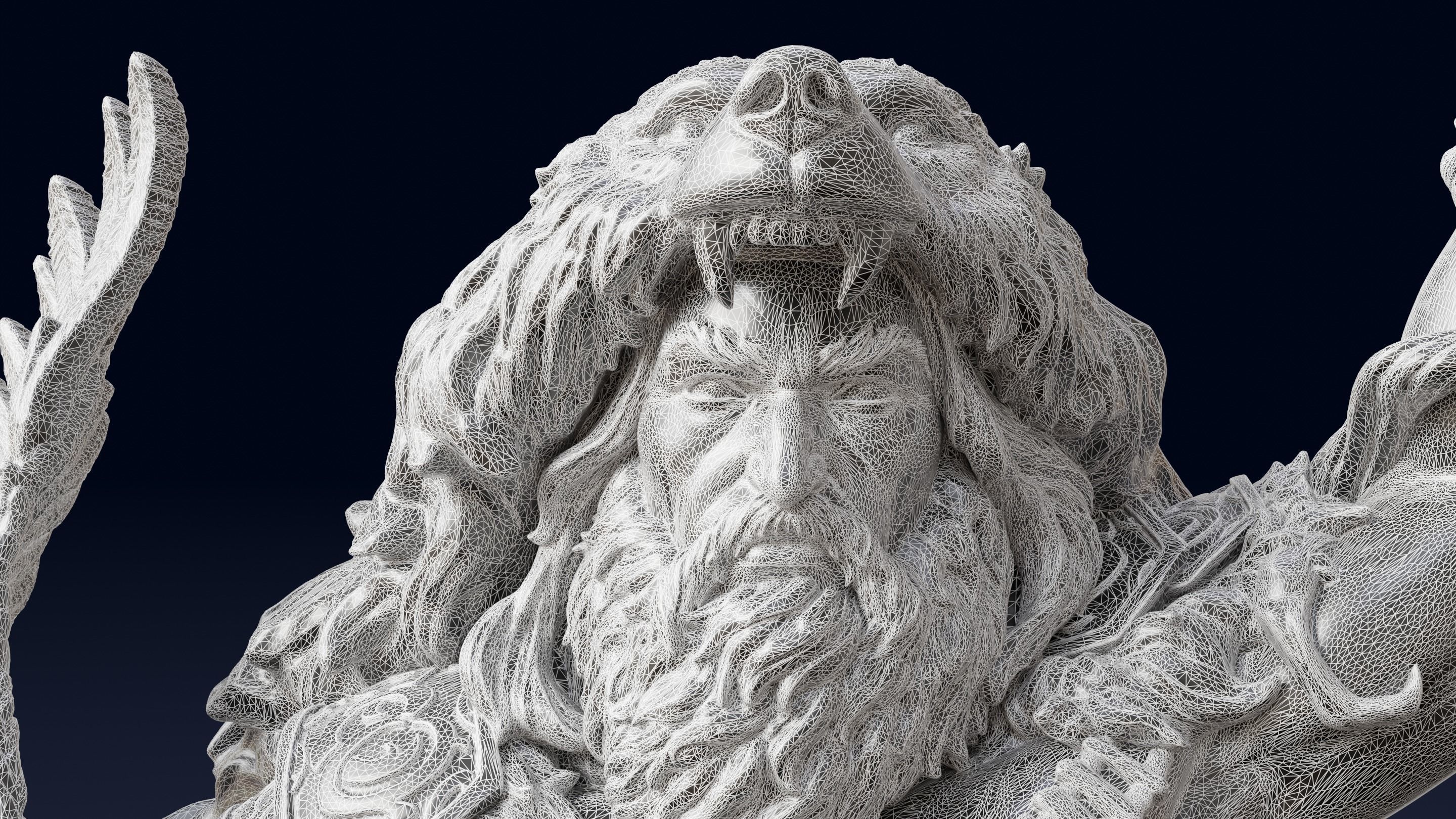 Ancient Scandinavian God 3D print model_11