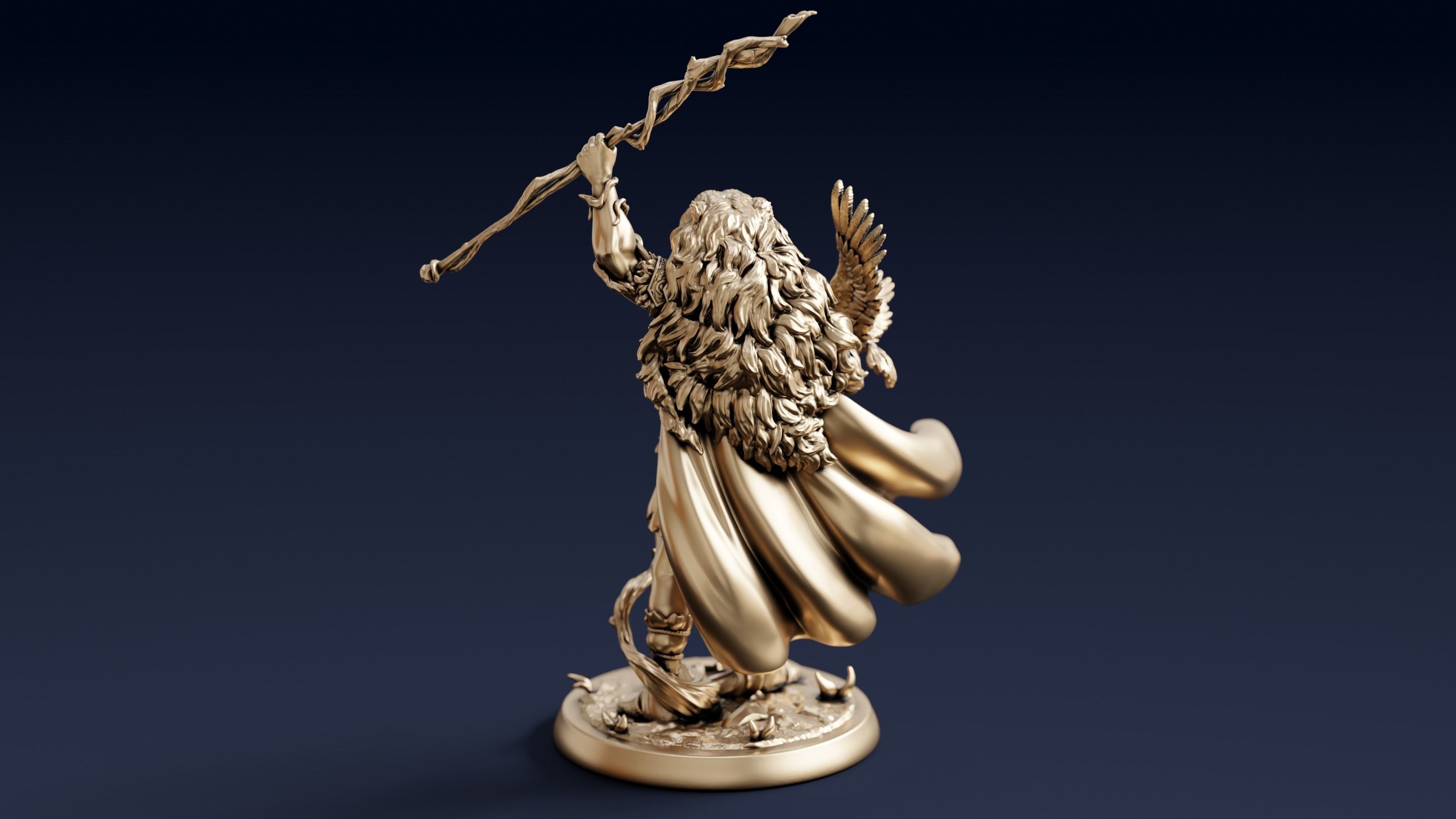 Ancient Scandinavian God 3D print model_2