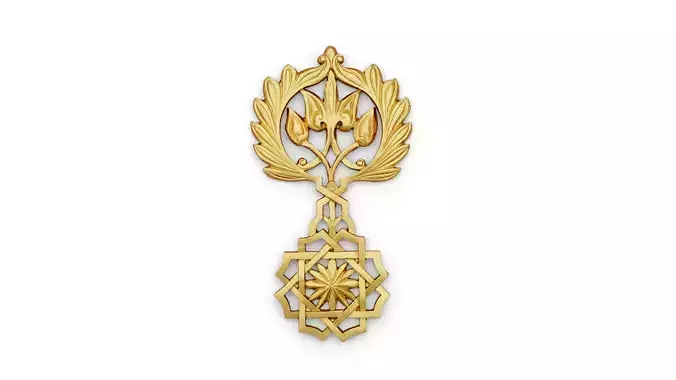 Classic carved decor ornament 473 3D model