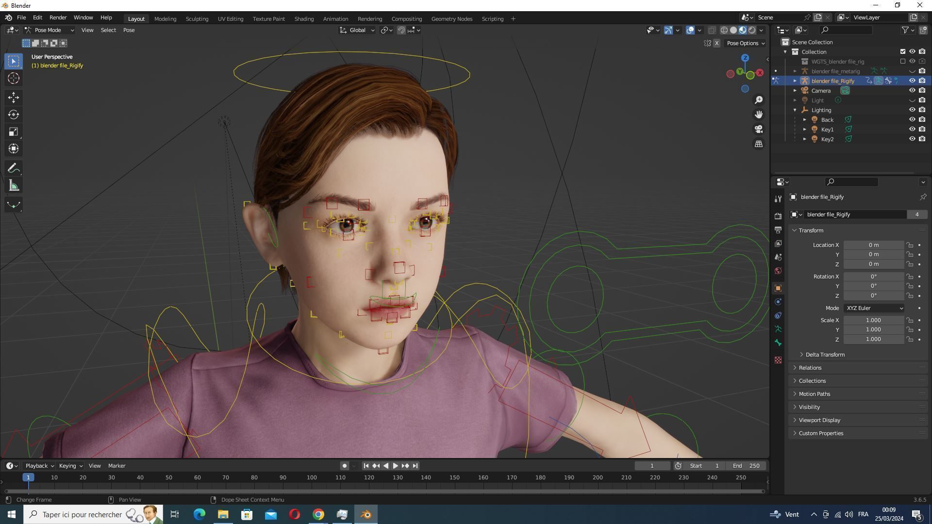 Sonu - Realistic Child with beautiful smile kid Low-poly 3D model_13