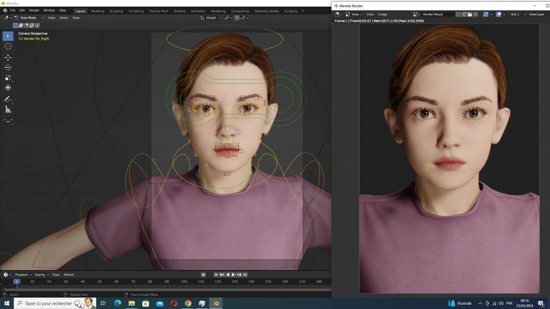 Sonu - Realistic Child with beautiful smile kid Low-poly 3D model_14