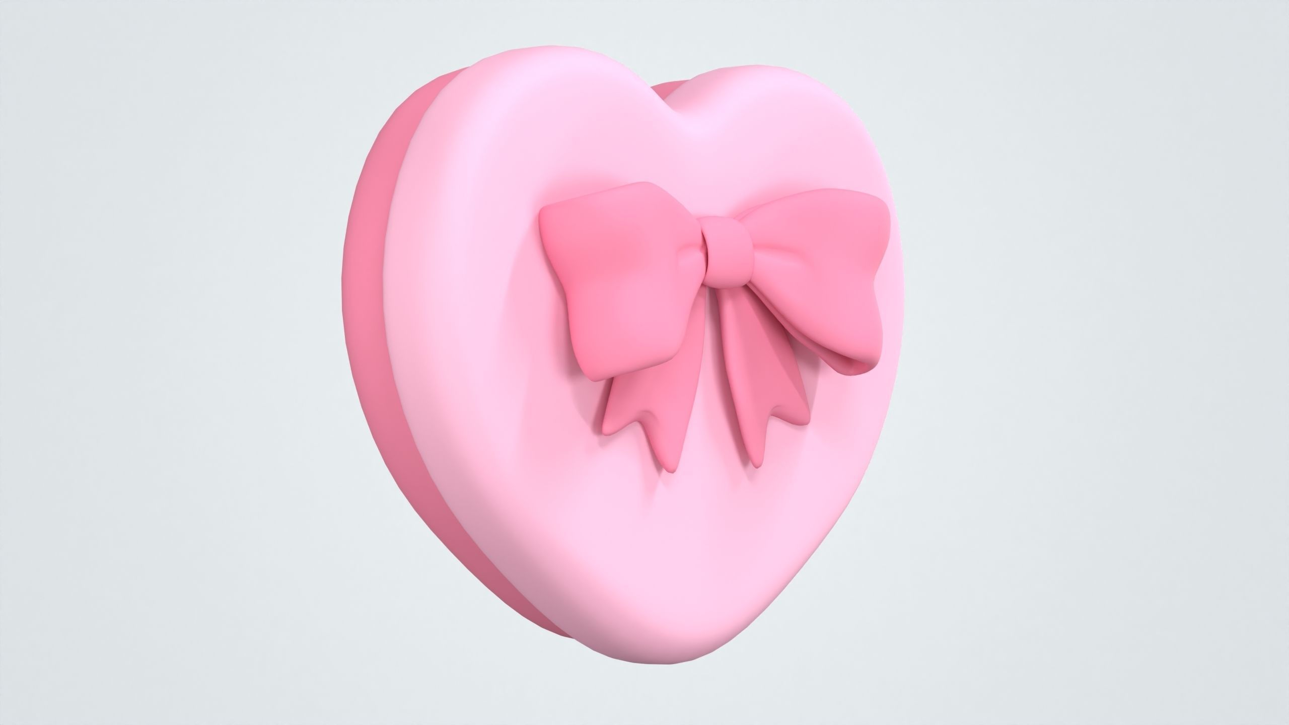 Heart Giftbox 3D model_2