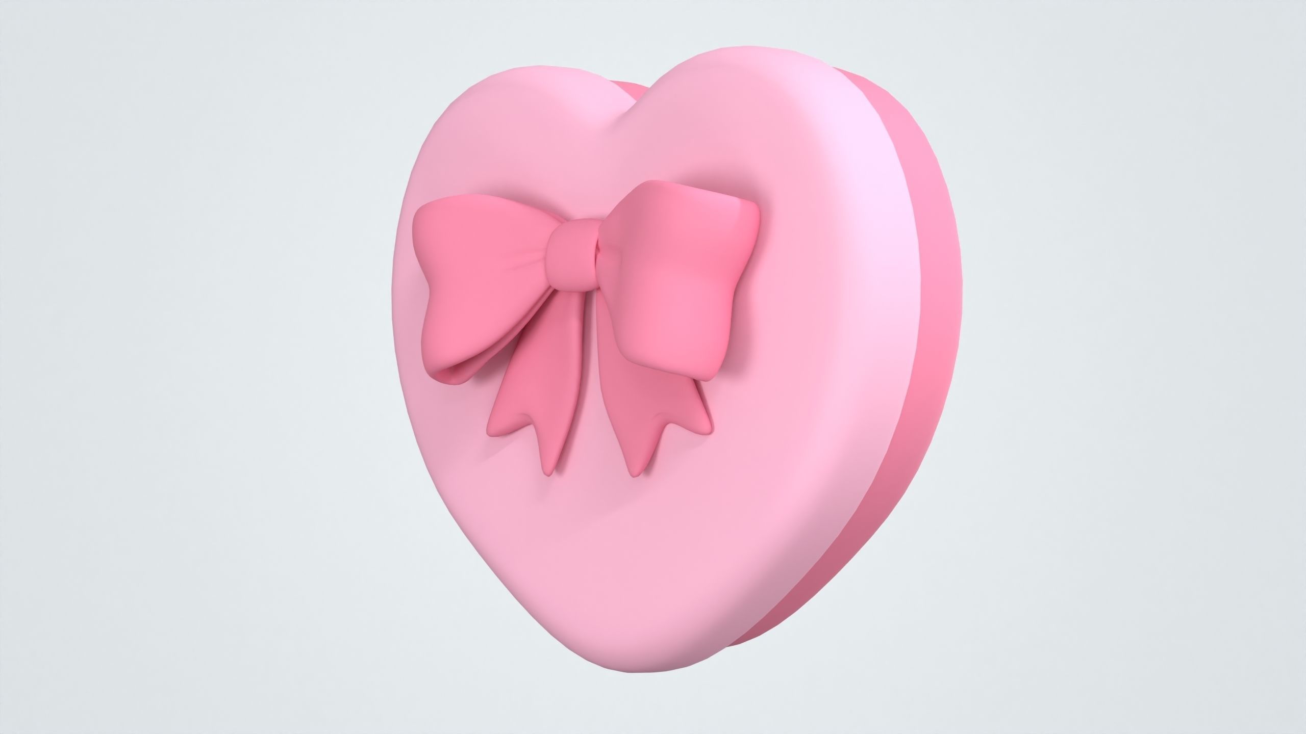 Heart Giftbox 3D model_3