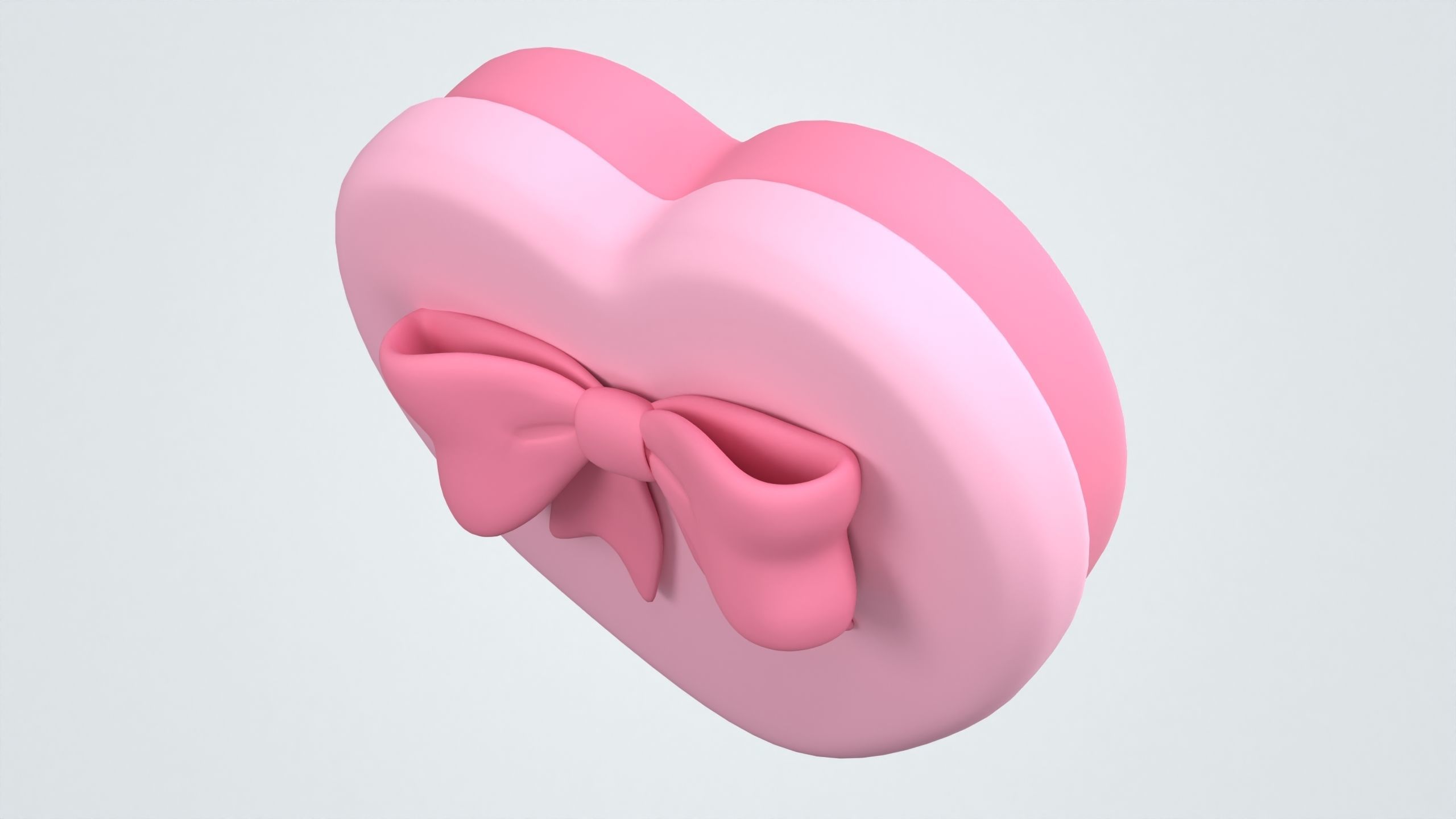 Heart Giftbox 3D model_7