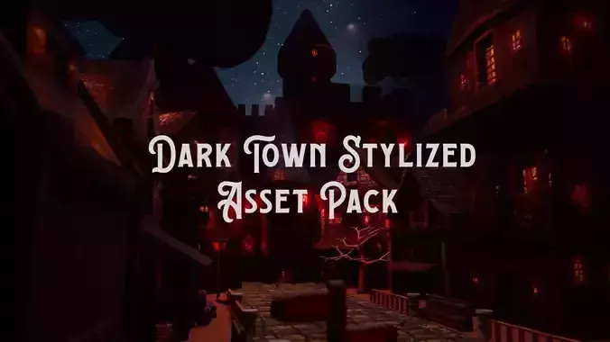 Asset Pack Stylized Dark Town