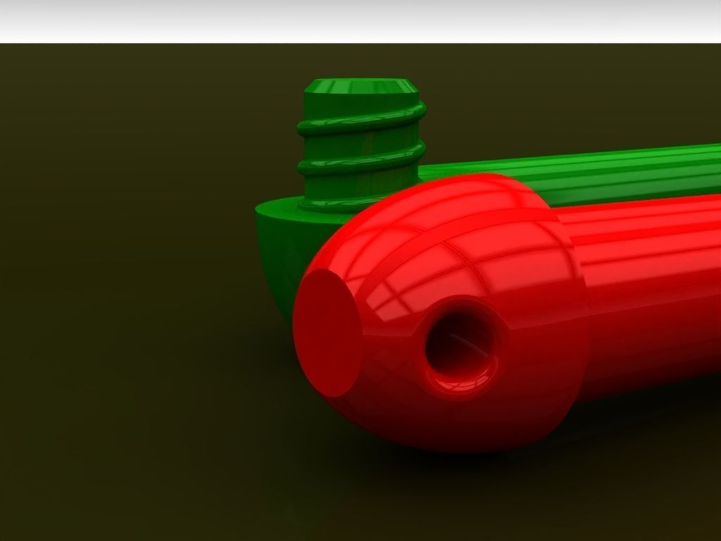 A screw on cap container 3D print model_2