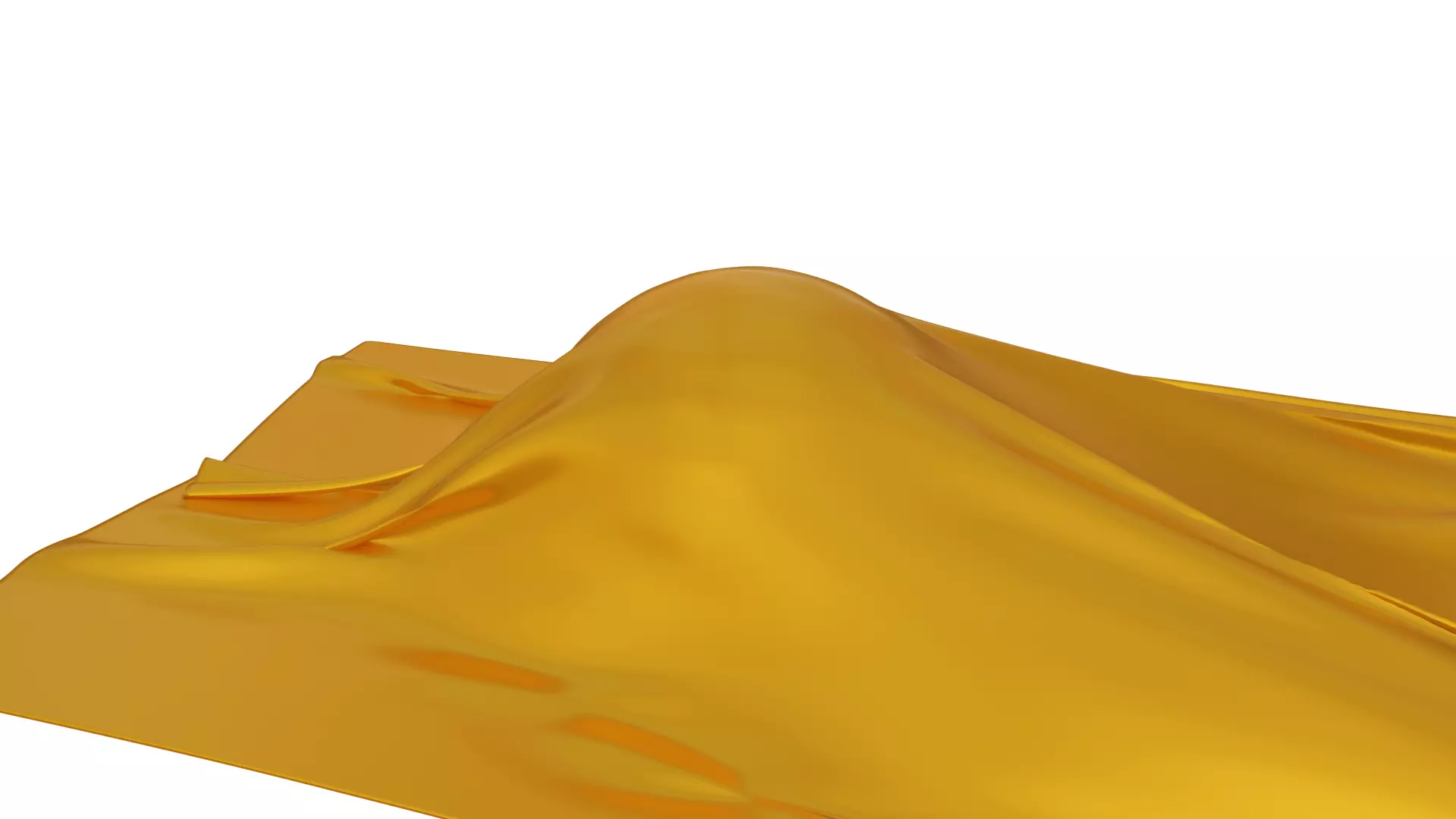Golden-Red Veil 3D Cloth Reveal Animation-Gold and Red Silk 3D model