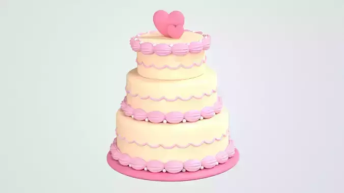 Wedding Cake 3D Icon