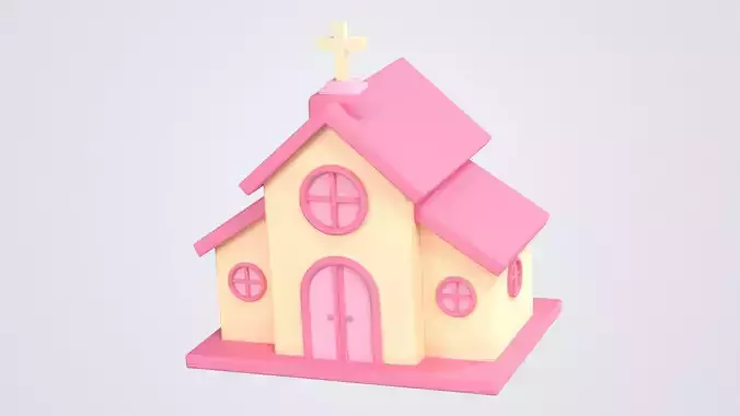 Wedding Church 3D Icon
