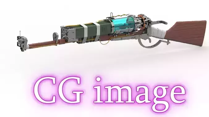 fallout-laser musket -3Ddata 3D print model