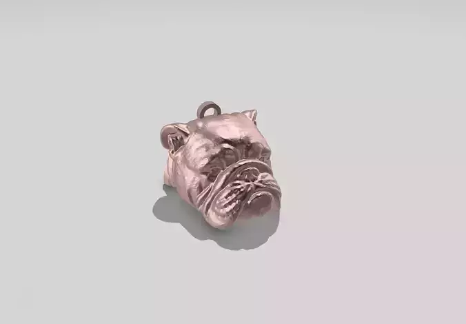 Bulldog keychain HD 