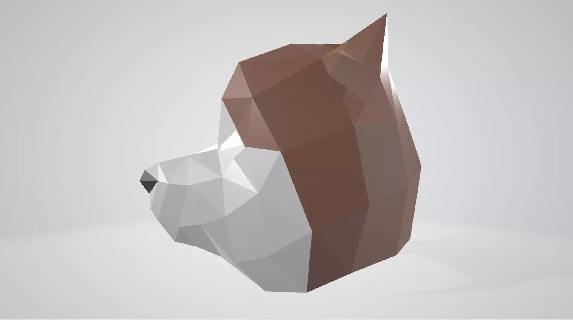 dog mask 3D model_0