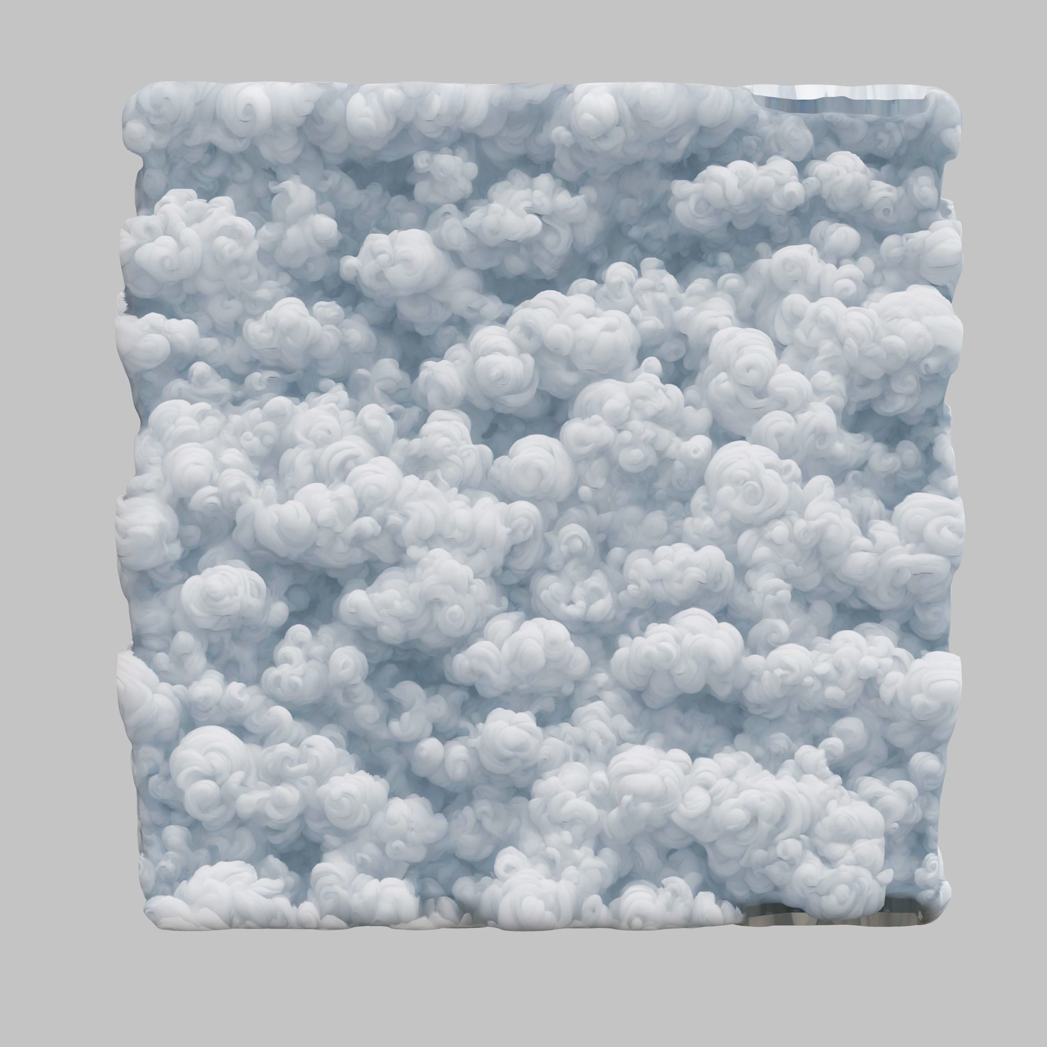 Stylized Clouds Seamless Texture  Texture_2