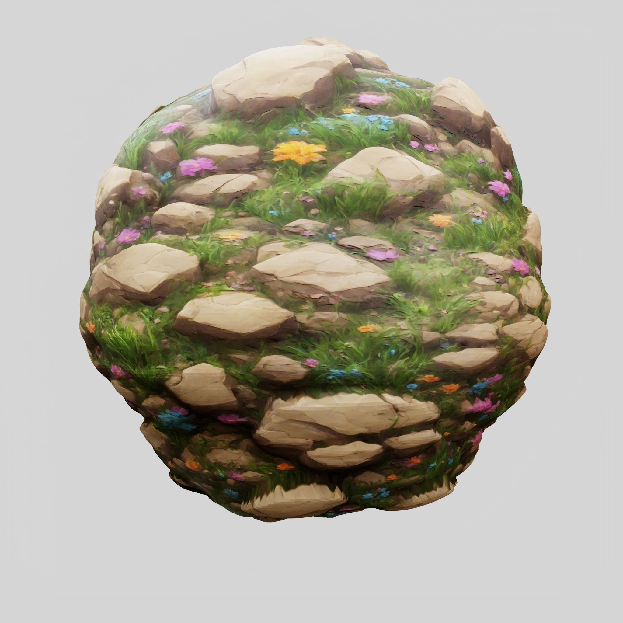 Stylized Ground v1 Seamless Texture  Texture_2
