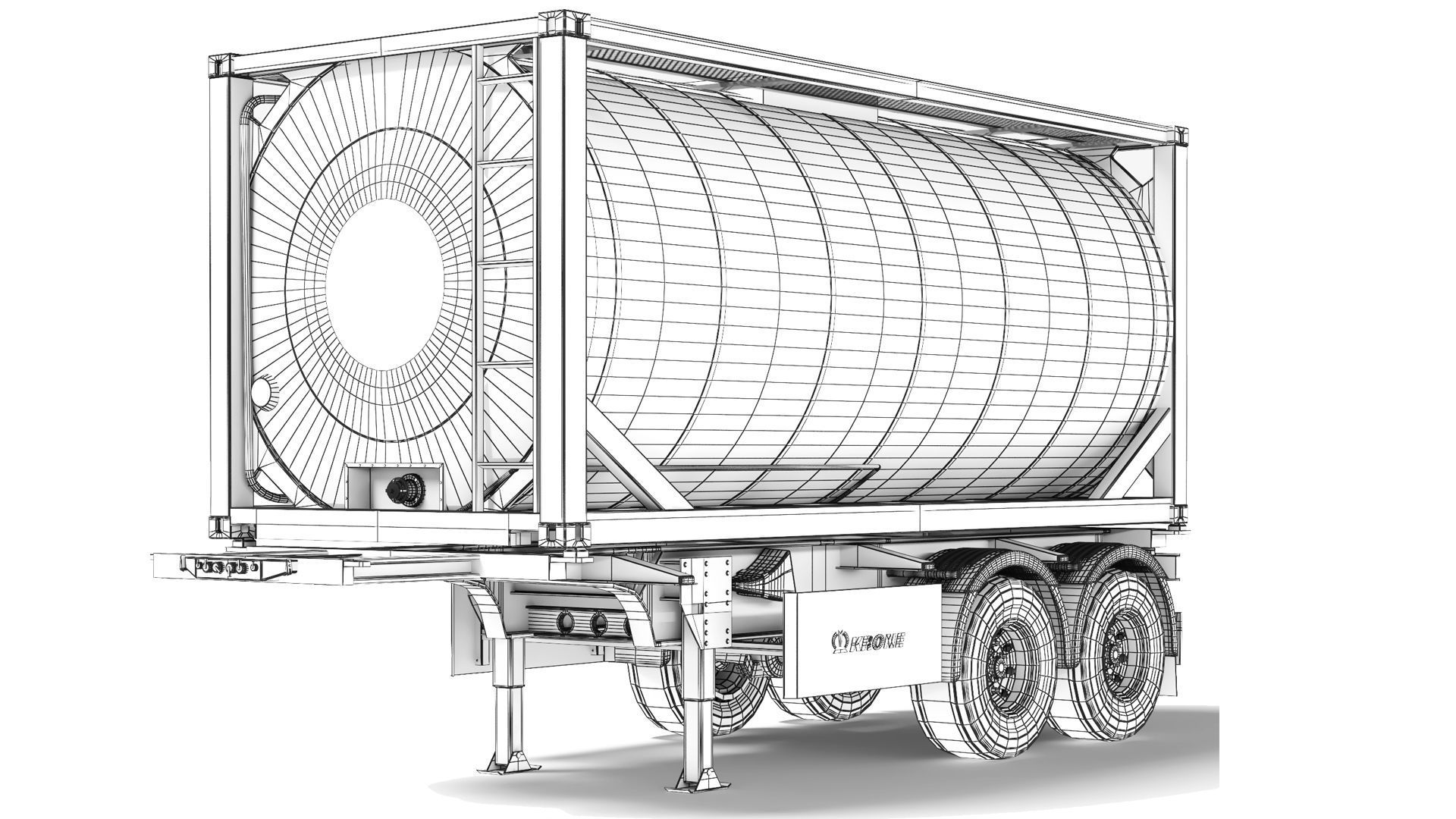 Krone Box Liner eL20 tank container 2023 3D model_8