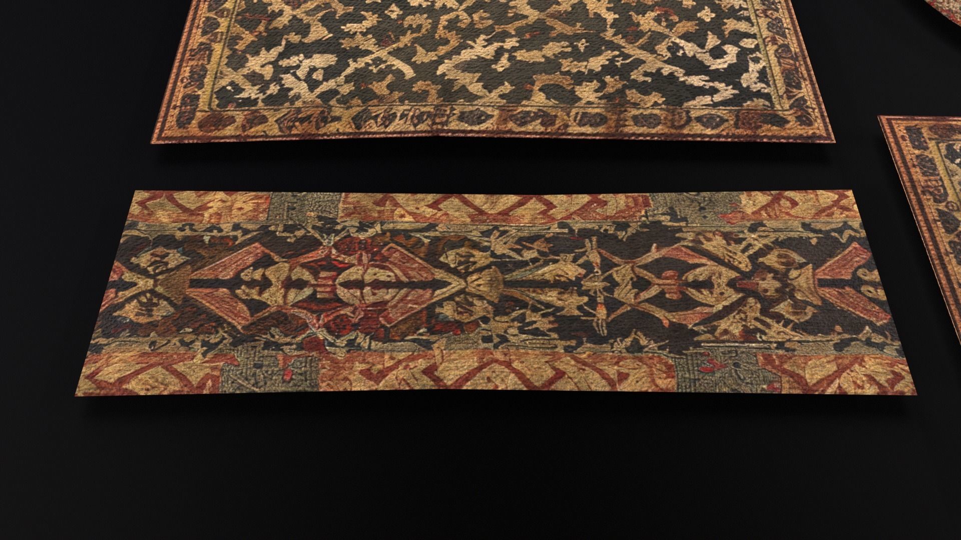 Medieval Rugs Low-poly 3D model_8