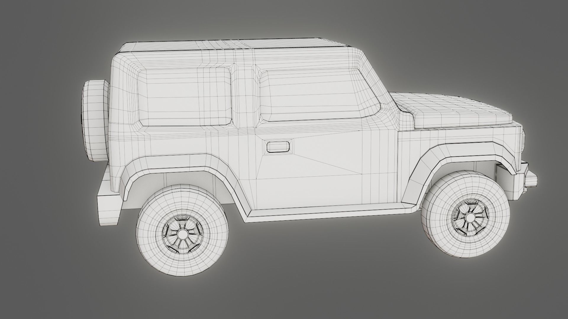Jeep Vehicle - Game Ready - PBR Low-poly 3D model_25