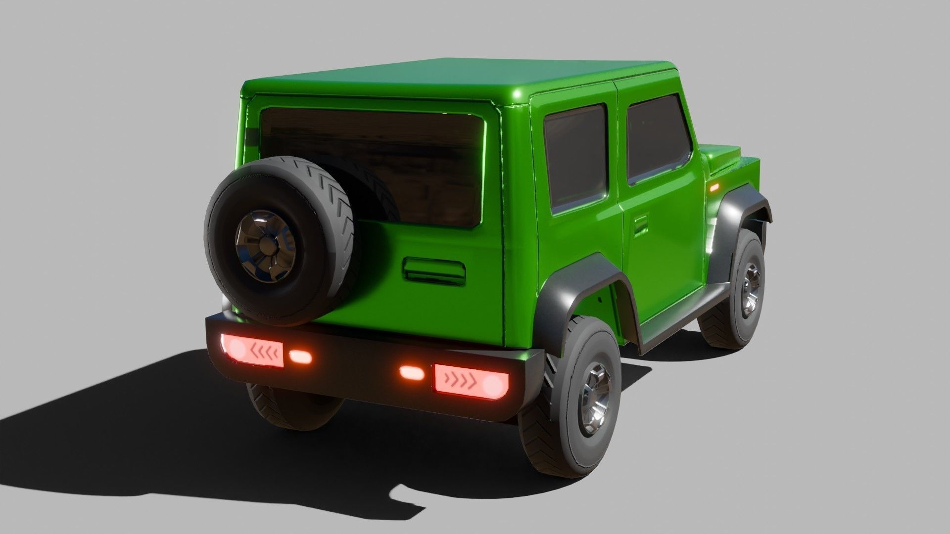 Jeep Vehicle - Game Ready - PBR Low-poly 3D model_8