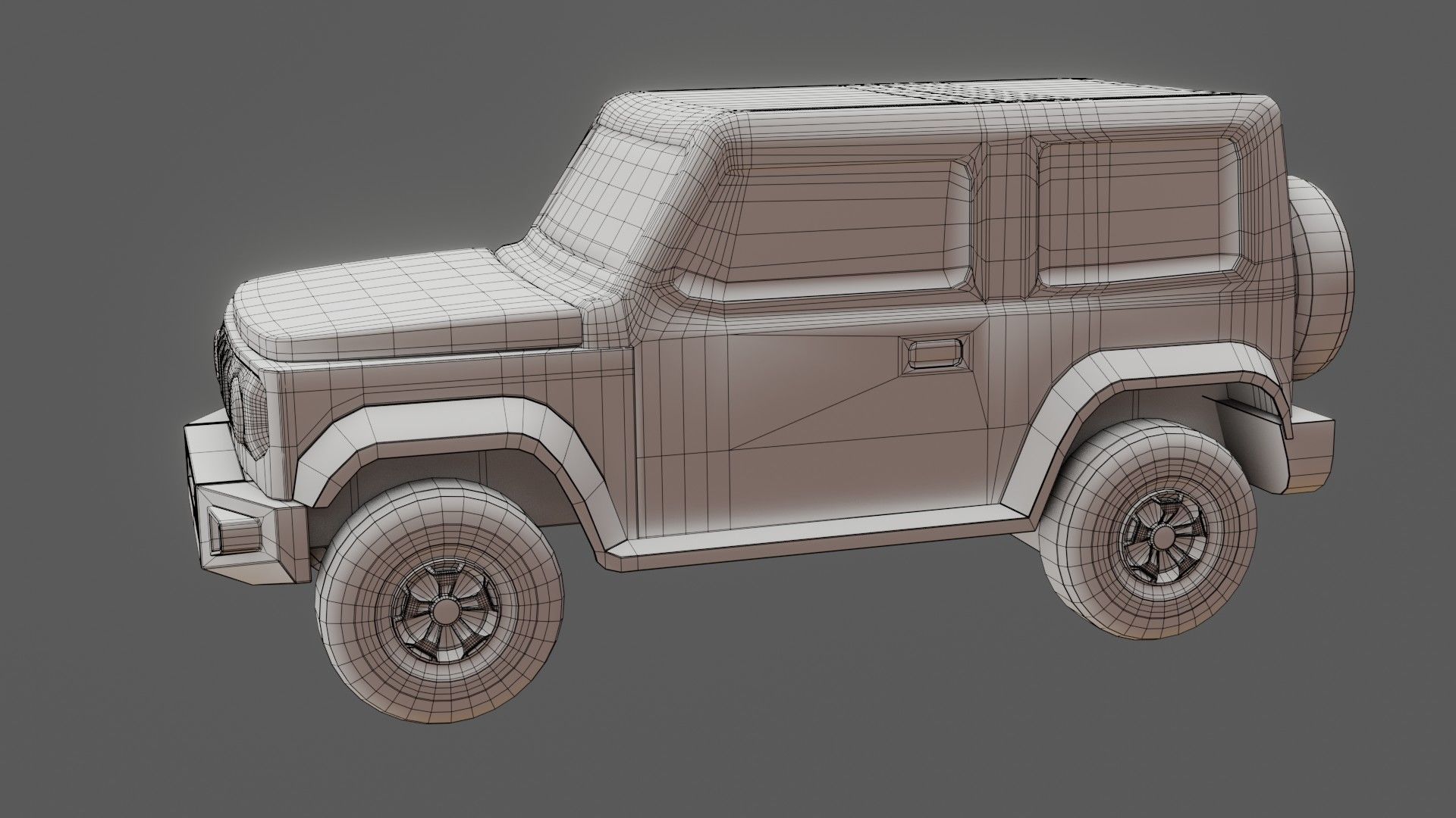Jeep Vehicle - Game Ready - PBR Low-poly 3D model_18